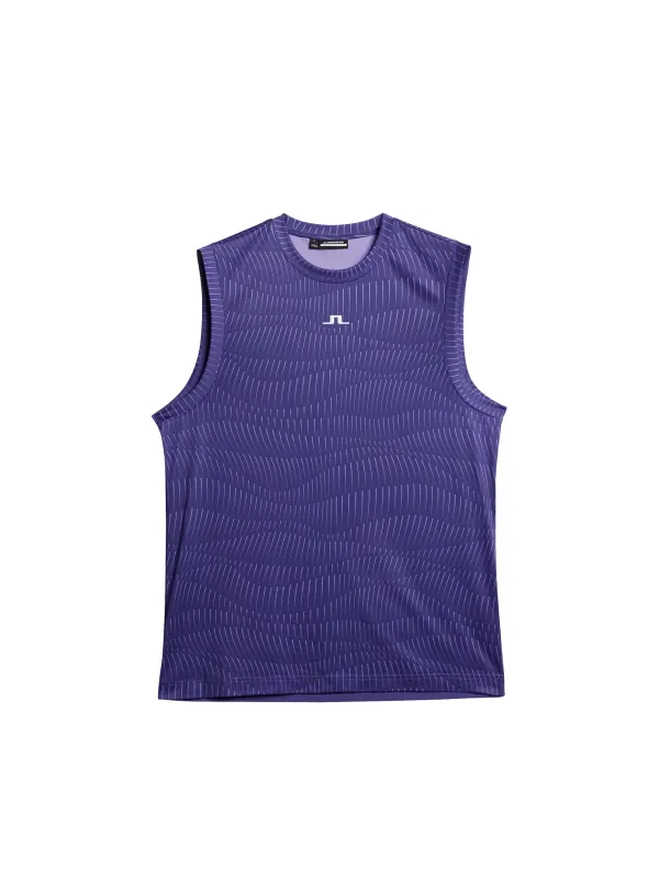 Jack Sleeveless Tee / Resonance Deep Wisteria L sold by J. Lindeberg