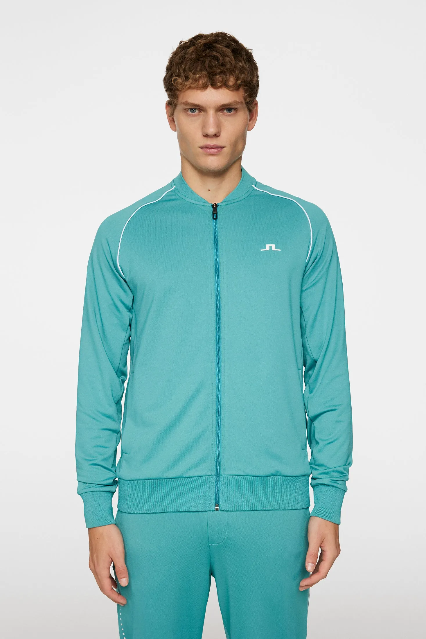Traven Track Jacket / Teal sold by J. Lindeberg product image thumbnail 3