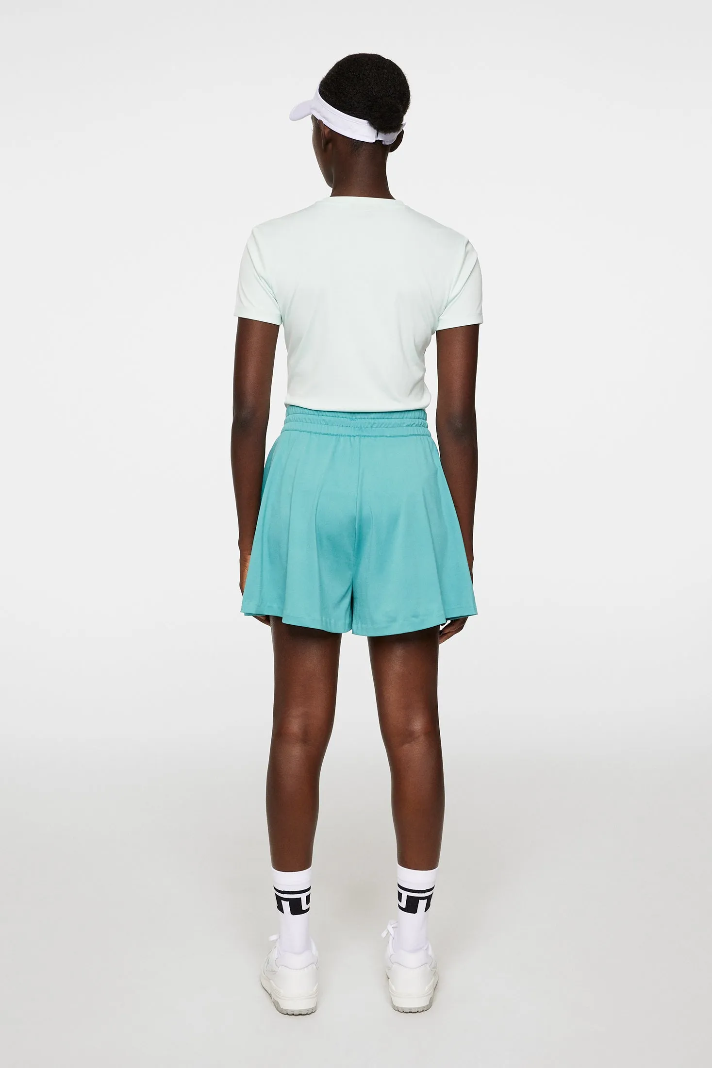 Billie Wide Jersey Shorts / Teal sold by J. Lindeberg product image thumbnail 3