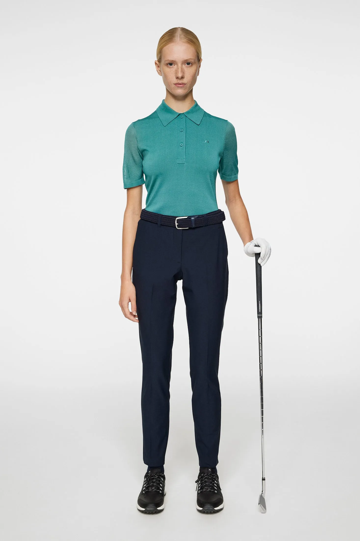 Amandine Knitted Polo / Teal sold by J. Lindeberg product image thumbnail 4