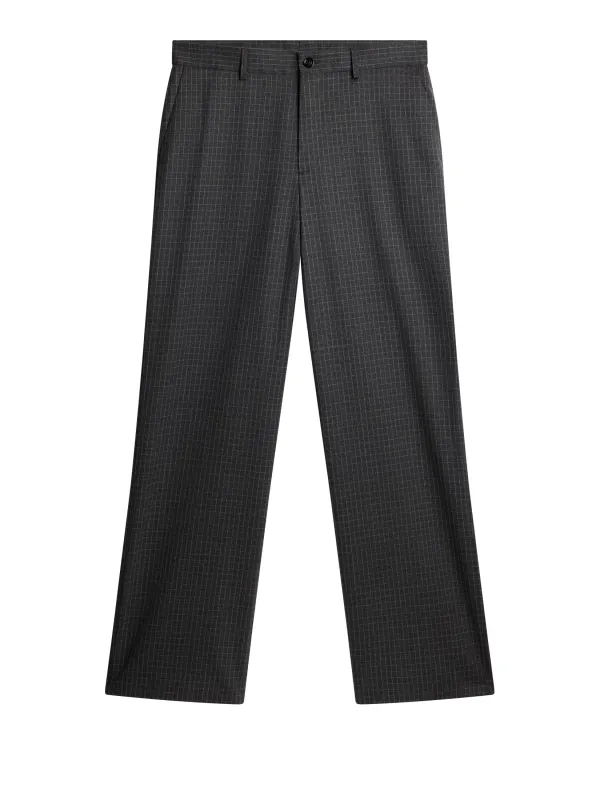 Gaspard Wool Ripstop Pants / Lava Smoke made by J. Lindeberg