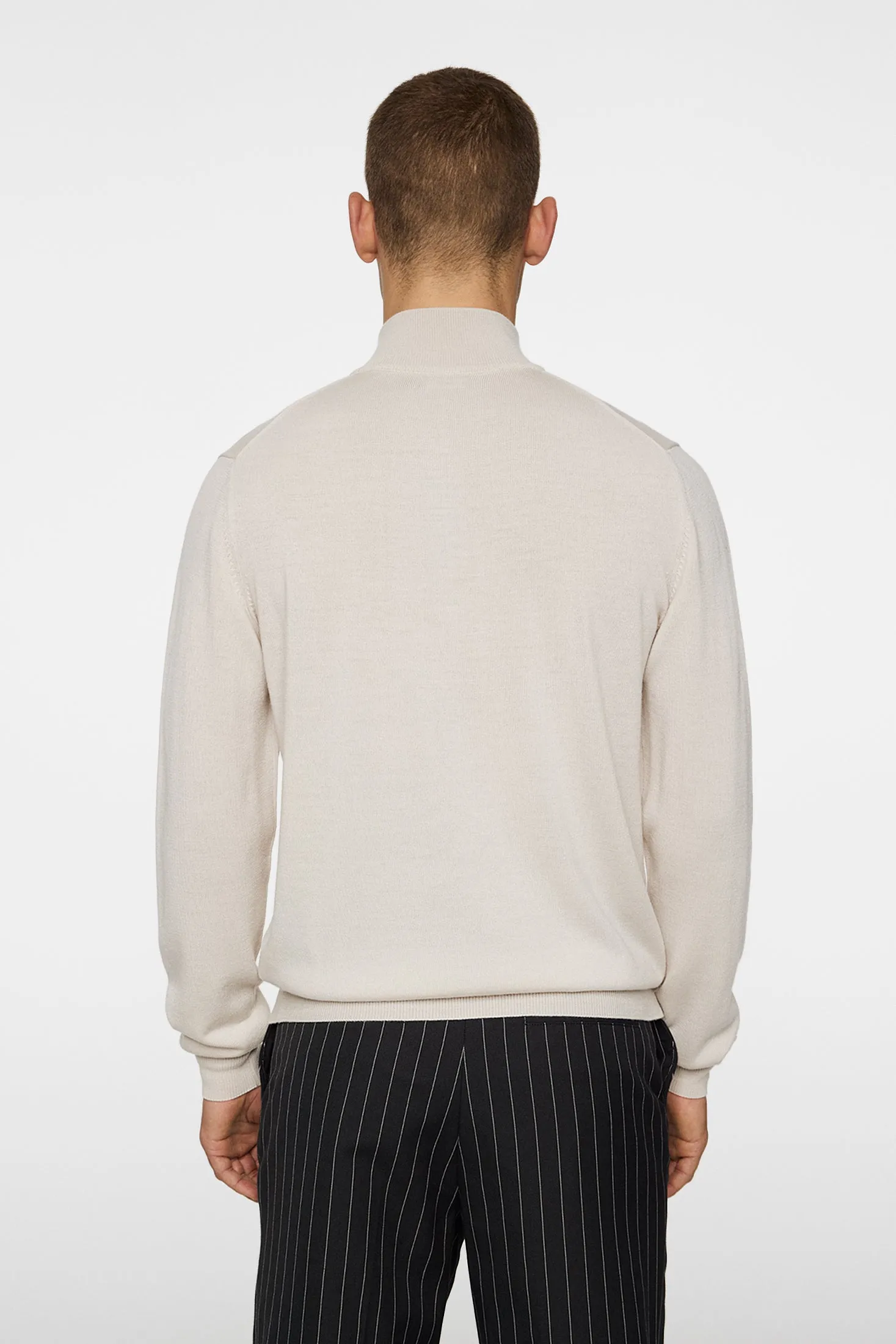 Kiyan Merino Quarter Zip / Moonbeam sold by J. Lindeberg product image thumbnail 3