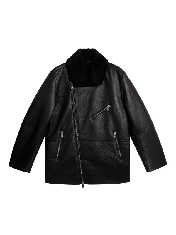 Sutton Shearling Jacket / Black sold by J. Lindeberg