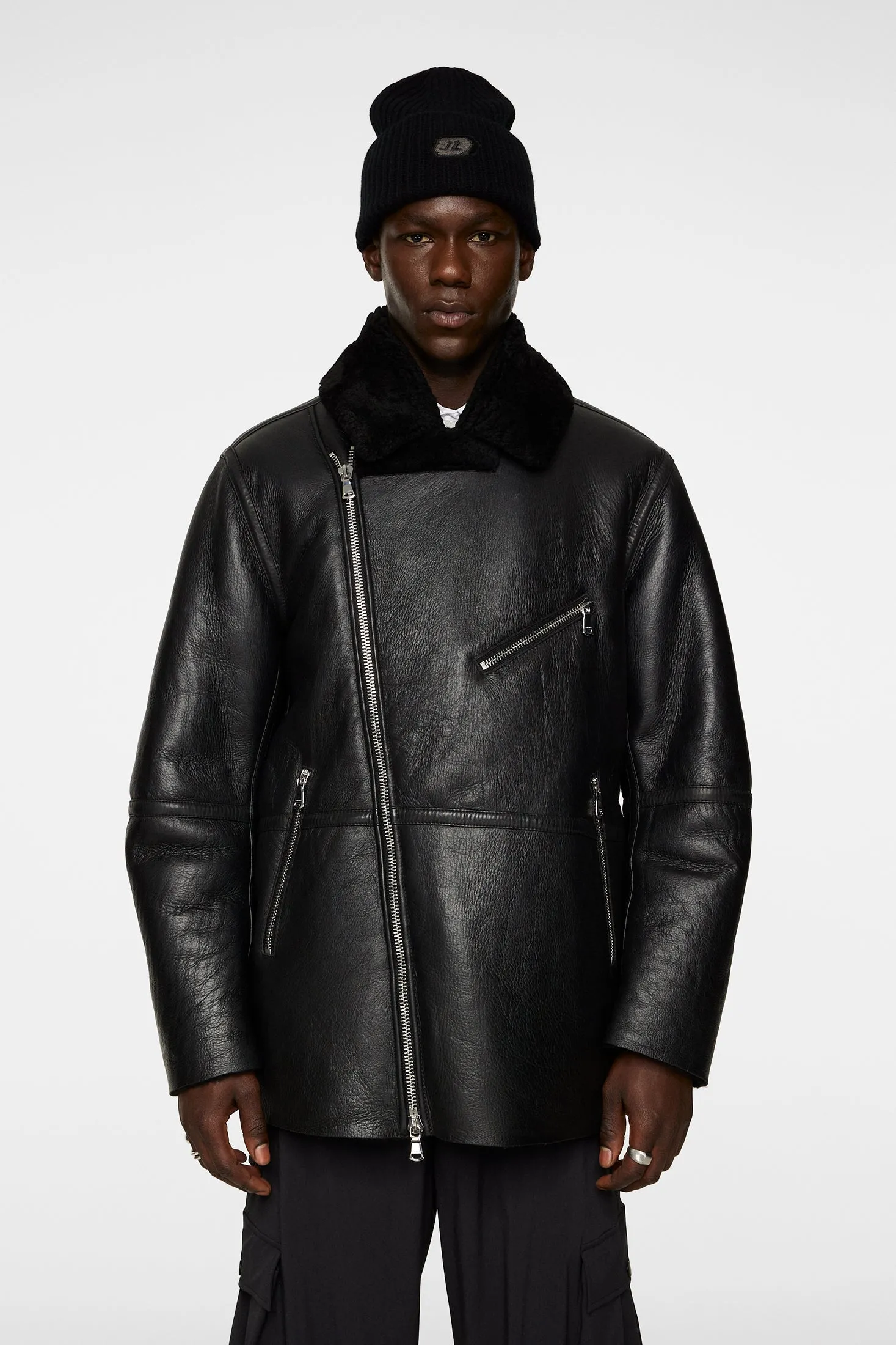 Sutton Shearling Jacket / Black sold by J. Lindeberg product image thumbnail 2
