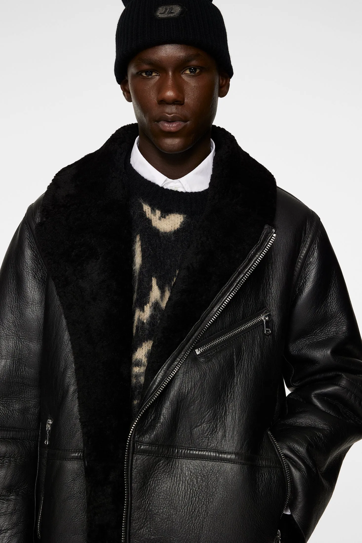 Sutton Shearling Jacket / Black sold by J. Lindeberg product image thumbnail 5