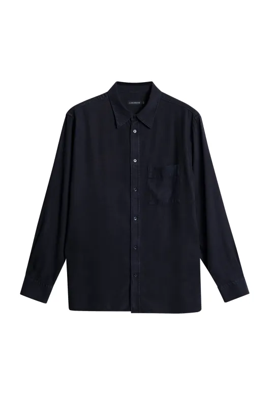 Reg Struct GMD Tencel Shirt / JL Navy made by J. Lindeberg