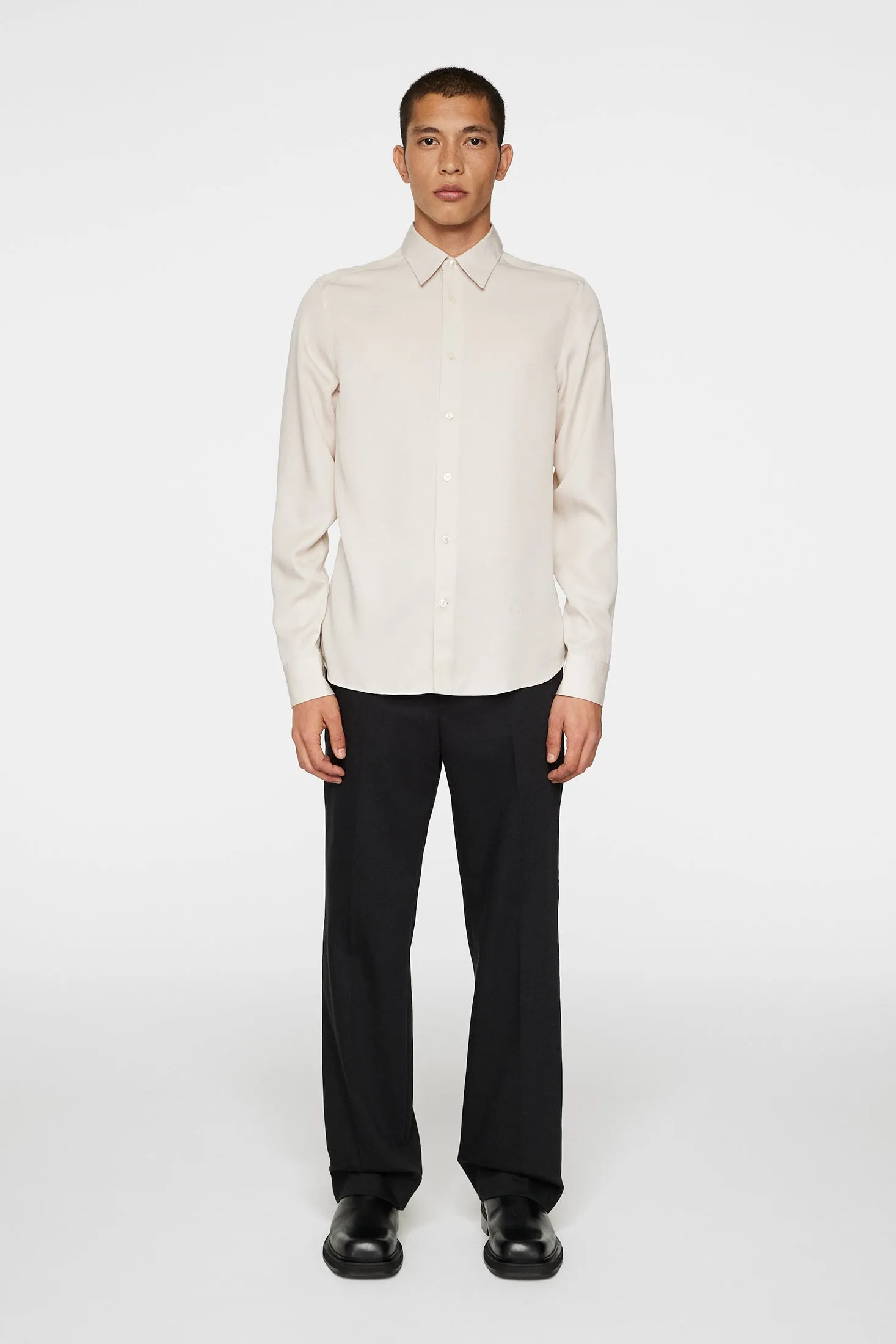 Slim LS Comfort Tencel Shirt / Moonbeam sold by J. Lindeberg product image thumbnail 4