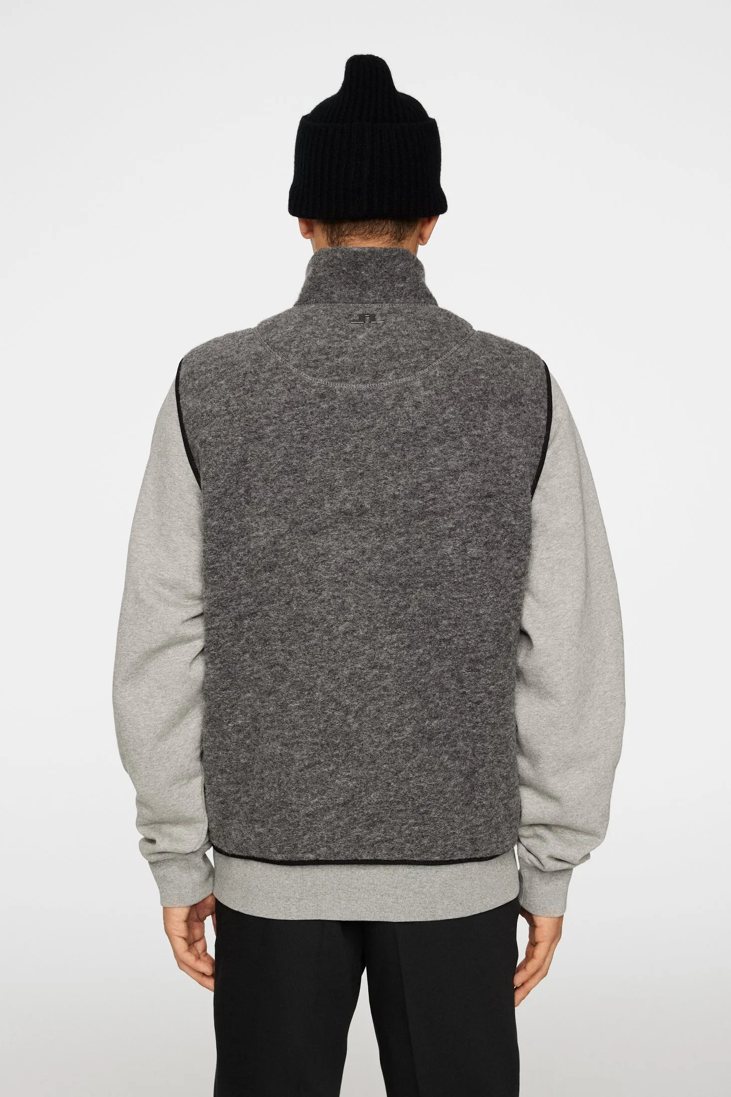 Duncan Wool Fleece Vest / Light Grey Melange sold by J. Lindeberg product image thumbnail 3