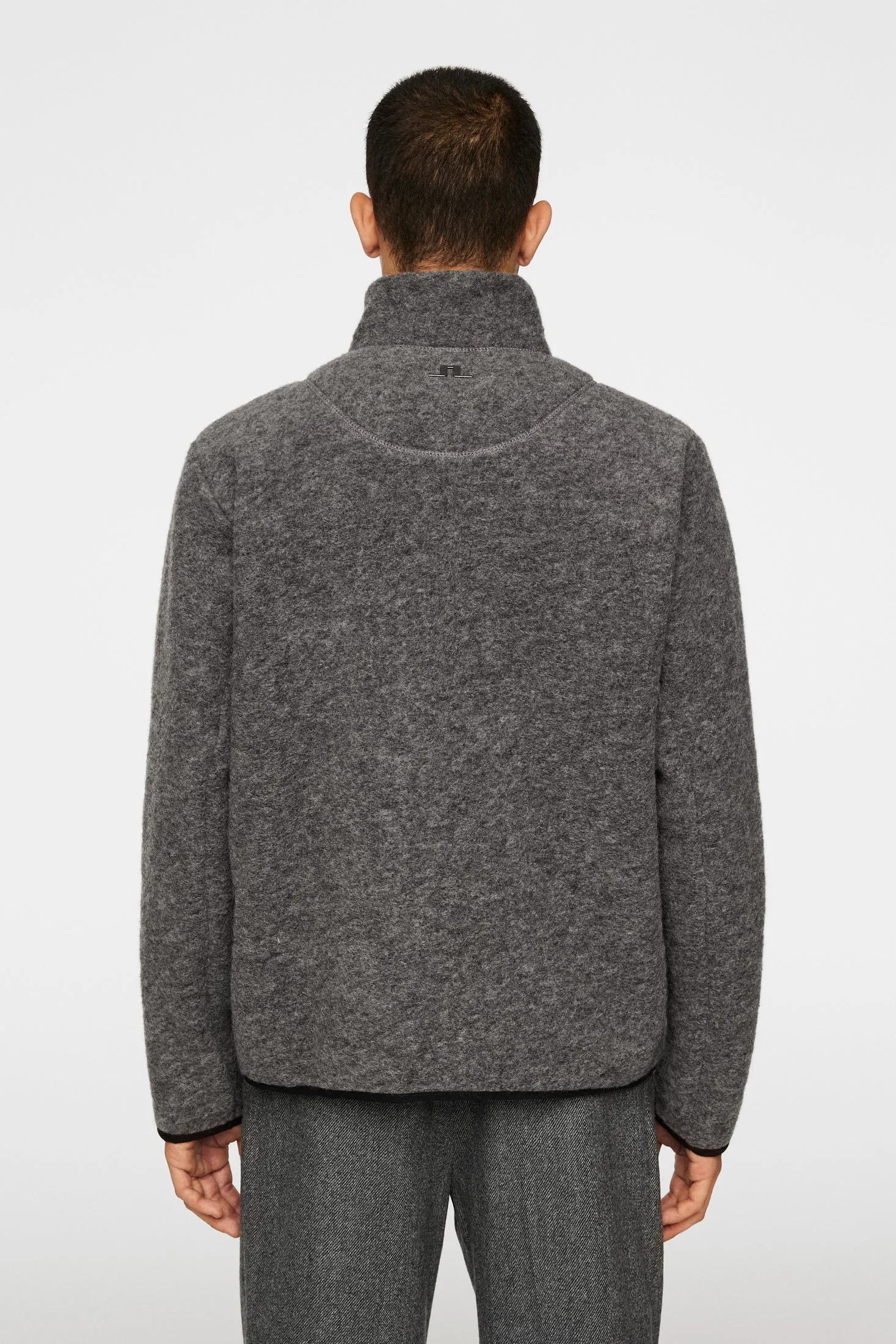Dustin Wool Fleece Jacket / Light Grey Melange sold by J. Lindeberg product image thumbnail 3