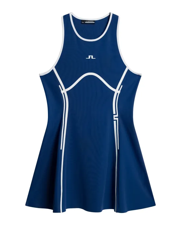 Ina Dress / Estate Blue sold by J. Lindeberg