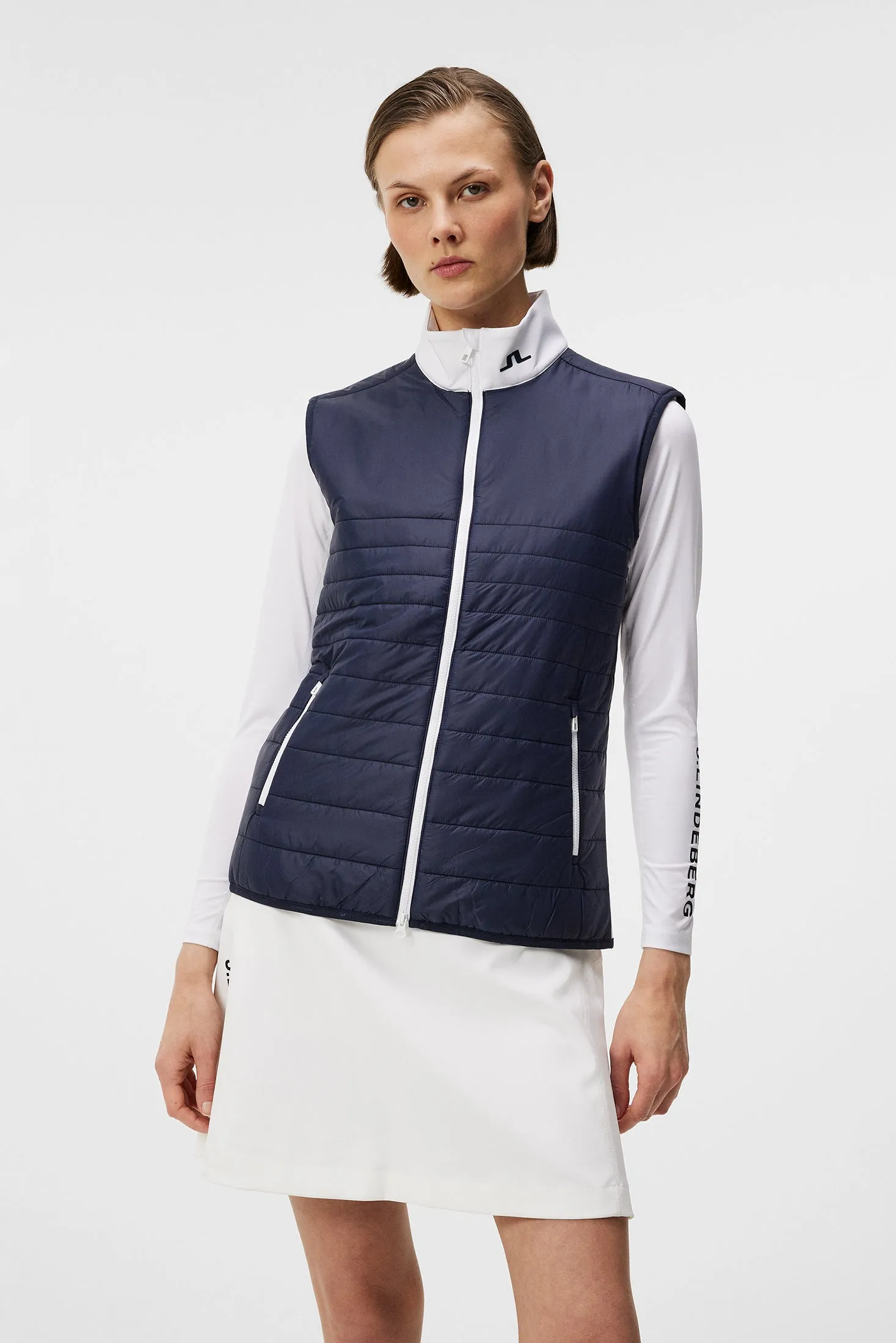 Martina Quilt Hybrid Vest / JL Navy sold by J. Lindeberg product image thumbnail 3