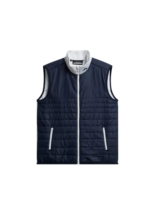 Martina Quilt Hybrid Vest / JL Navy made by J. Lindeberg