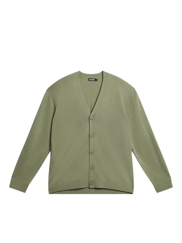 Lucas Knitted Cardigan / Oil Green sold by J. Lindeberg