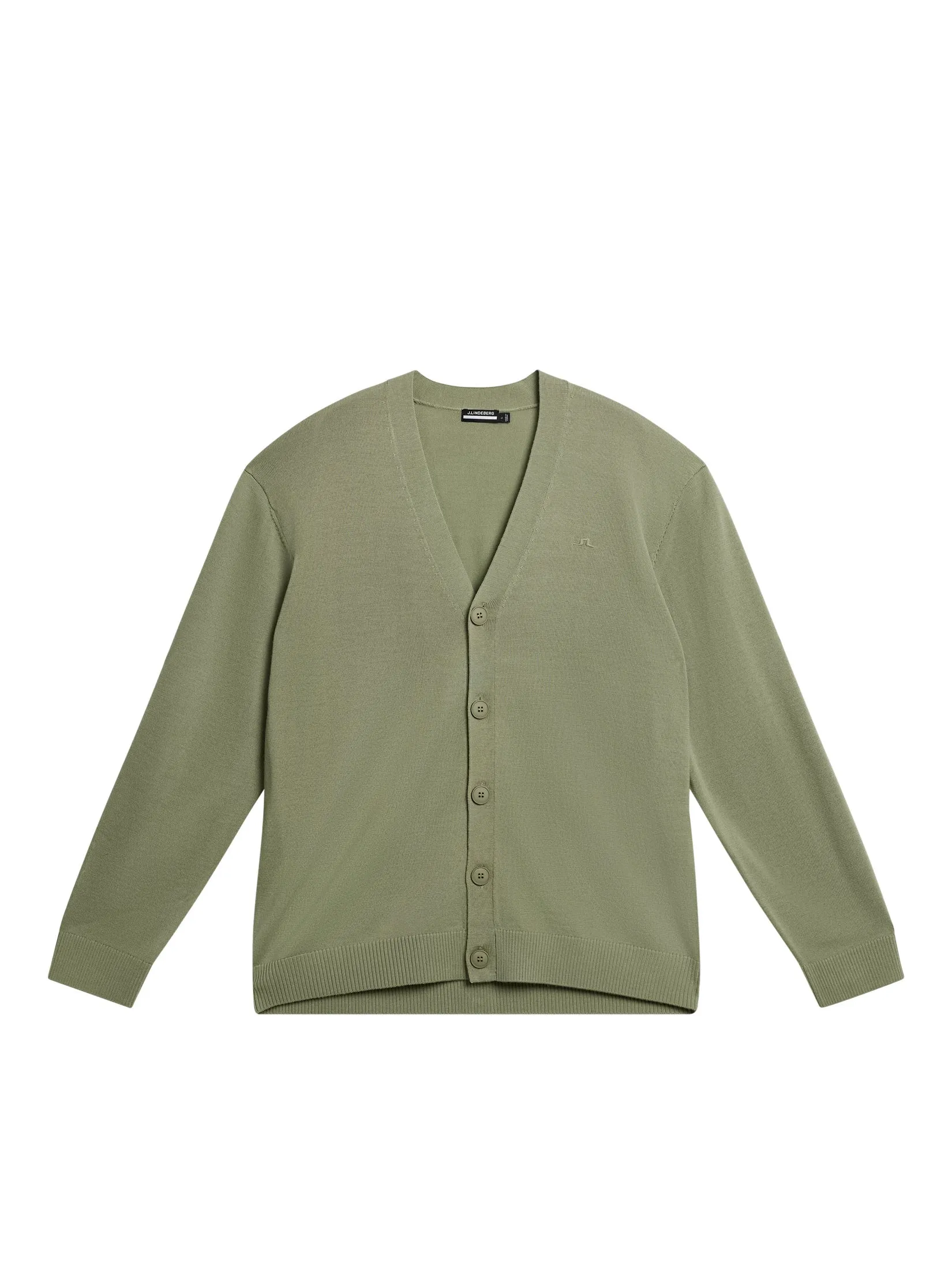 Lucas Knitted Cardigan / Oil Green sold by J. Lindeberg