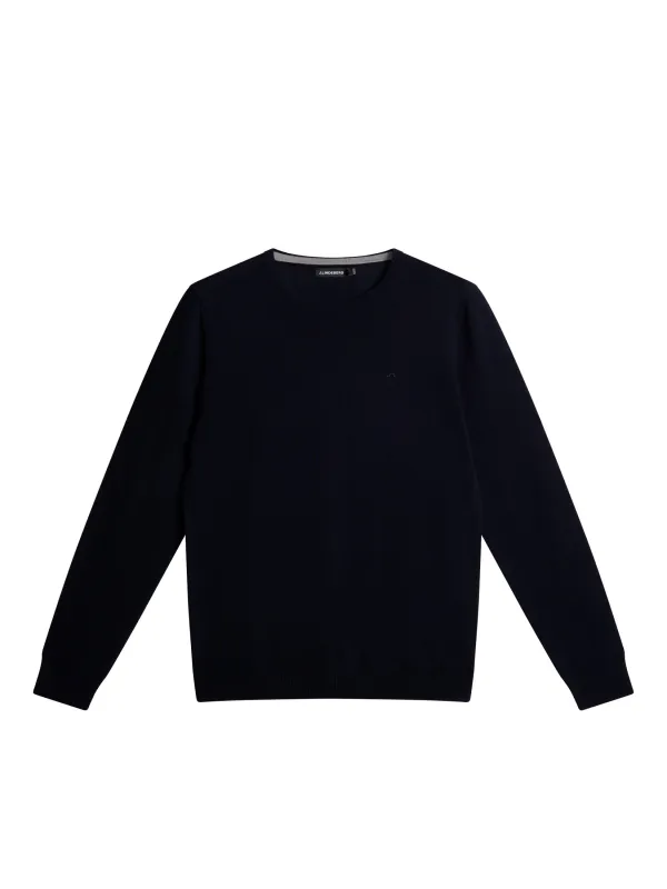 Lyle Merino Crew Neck Sweater / Navy sold by J. Lindeberg