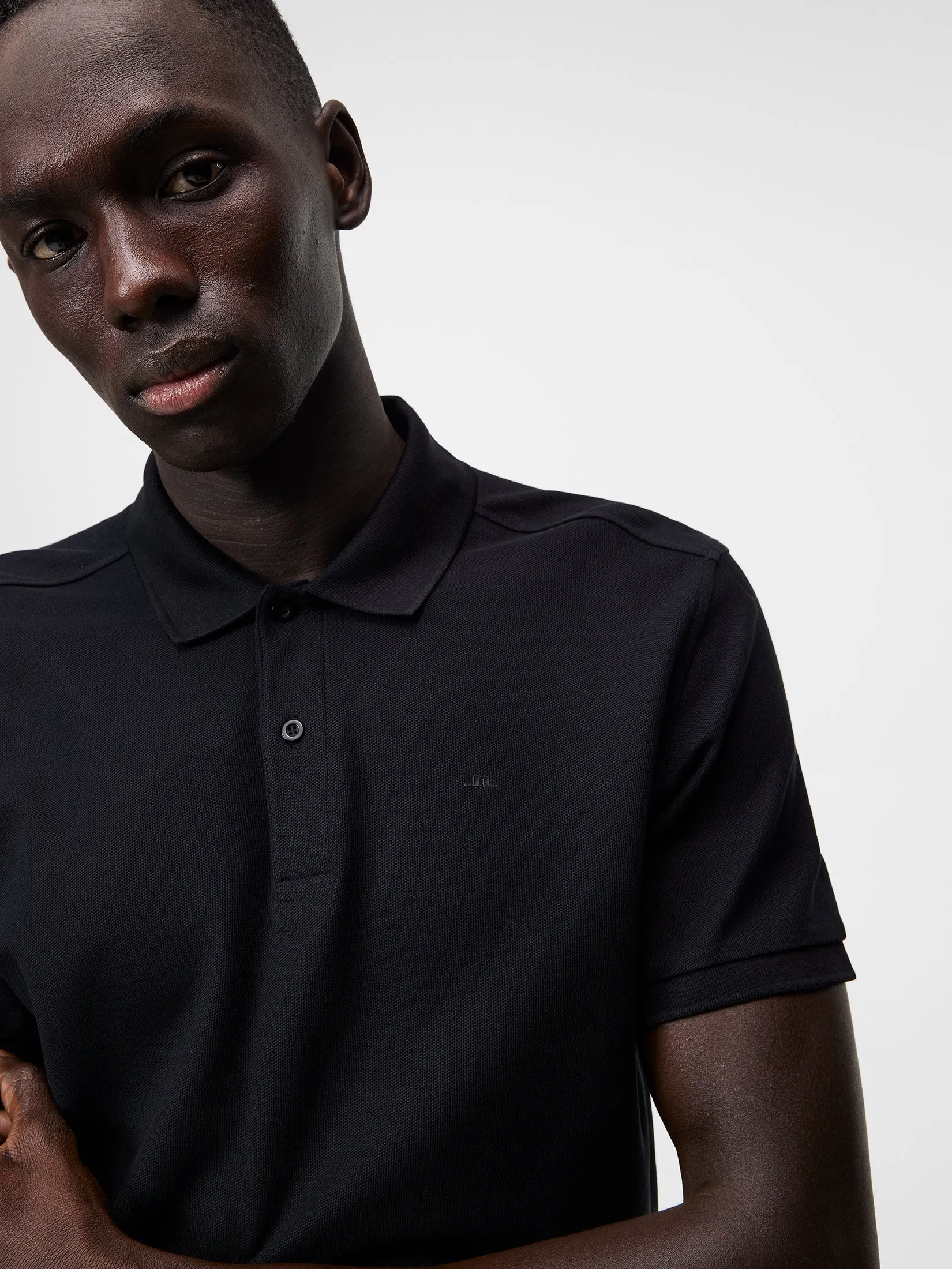 Troy Pique Polo Shirt / Black sold by J. Lindeberg product image thumbnail 5