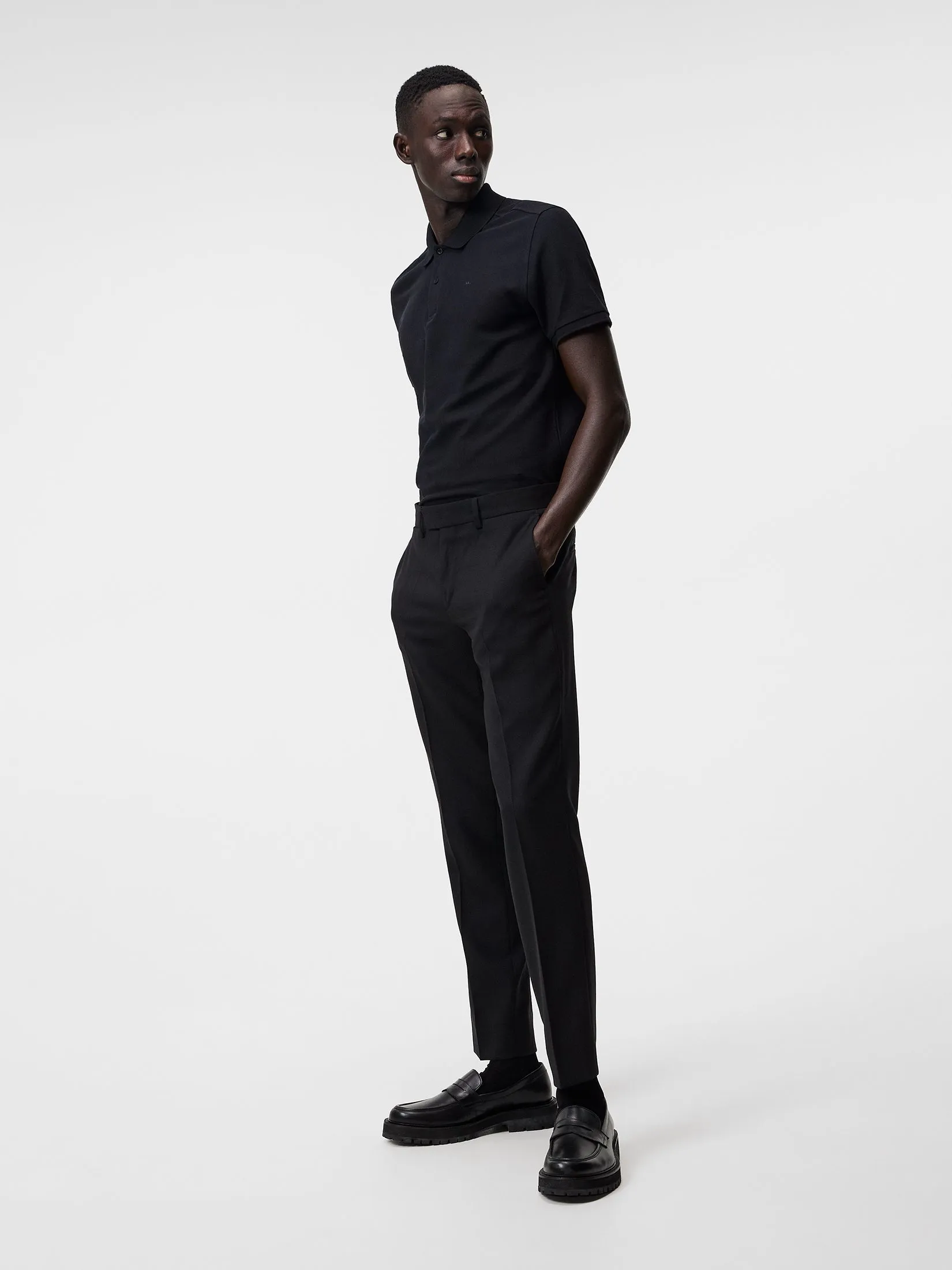 Troy Pique Polo Shirt / Black sold by J. Lindeberg product image thumbnail 4