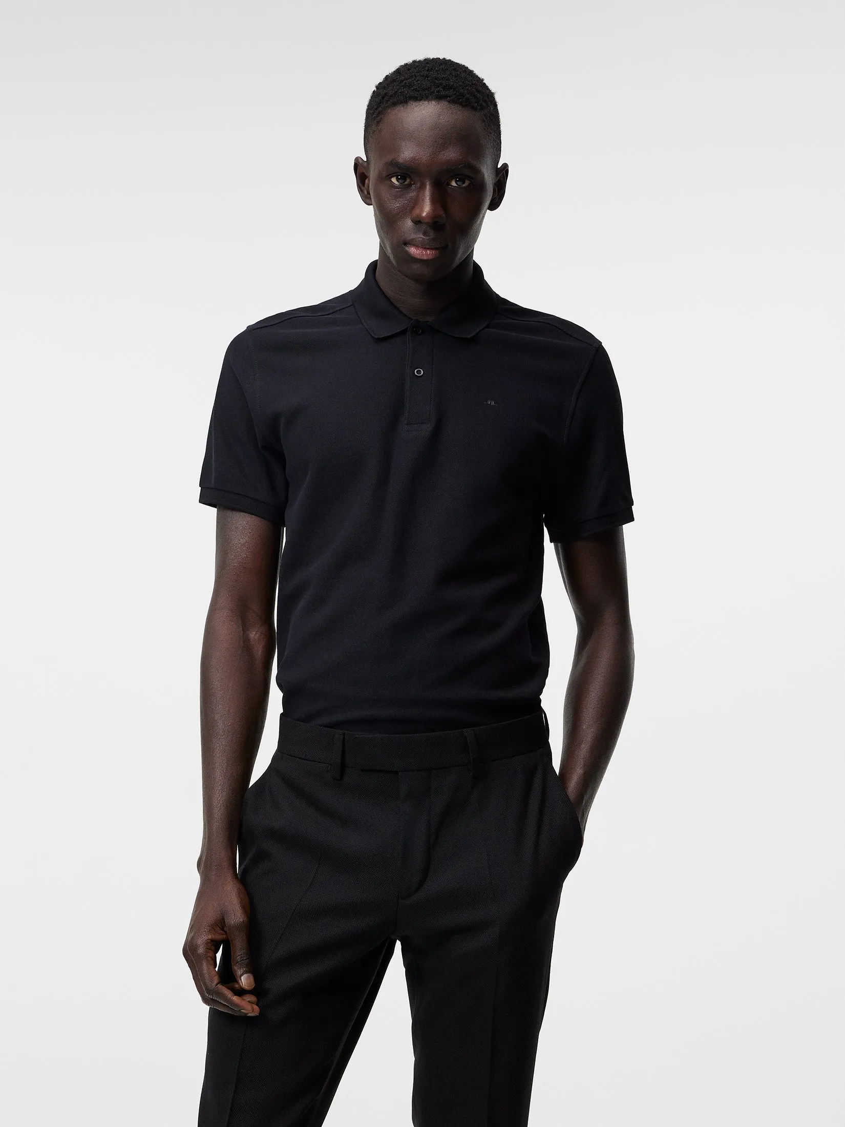 Troy Pique Polo Shirt / Black sold by J. Lindeberg product image thumbnail 2