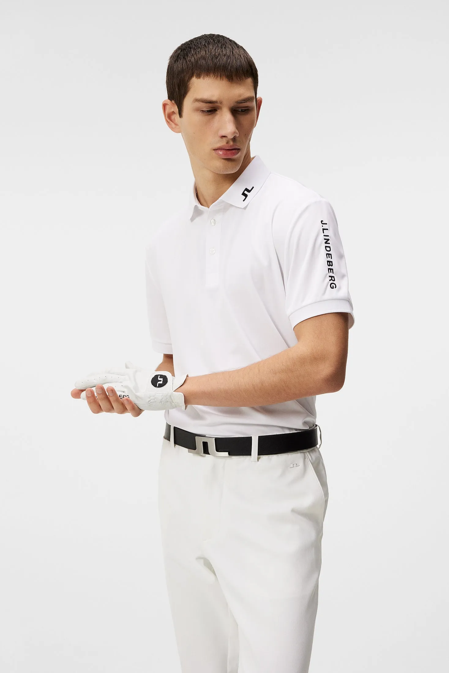 Tour Tech Reg Fit Golf Polo / White sold by J. Lindeberg product image thumbnail 2