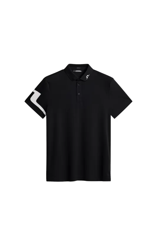 Heath Regular Fit Golf Polo / Black sold by J. Lindeberg