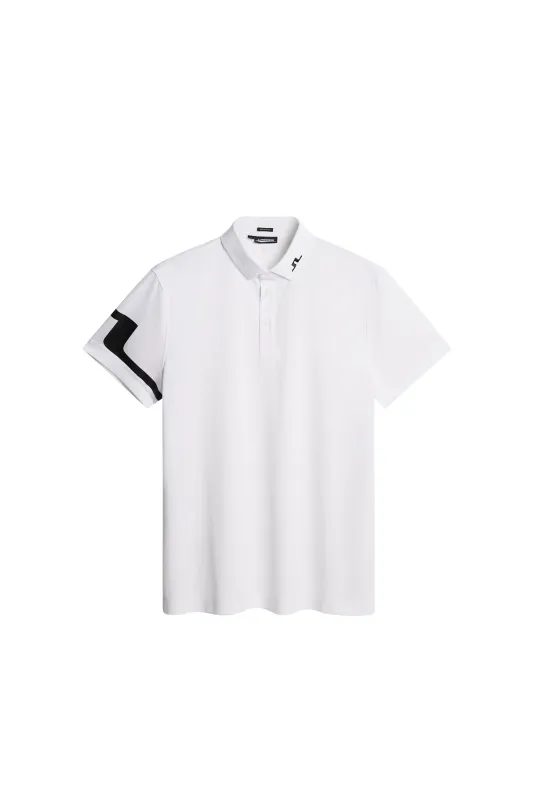 Heath Regular Fit Golf Polo / White sold by J. Lindeberg