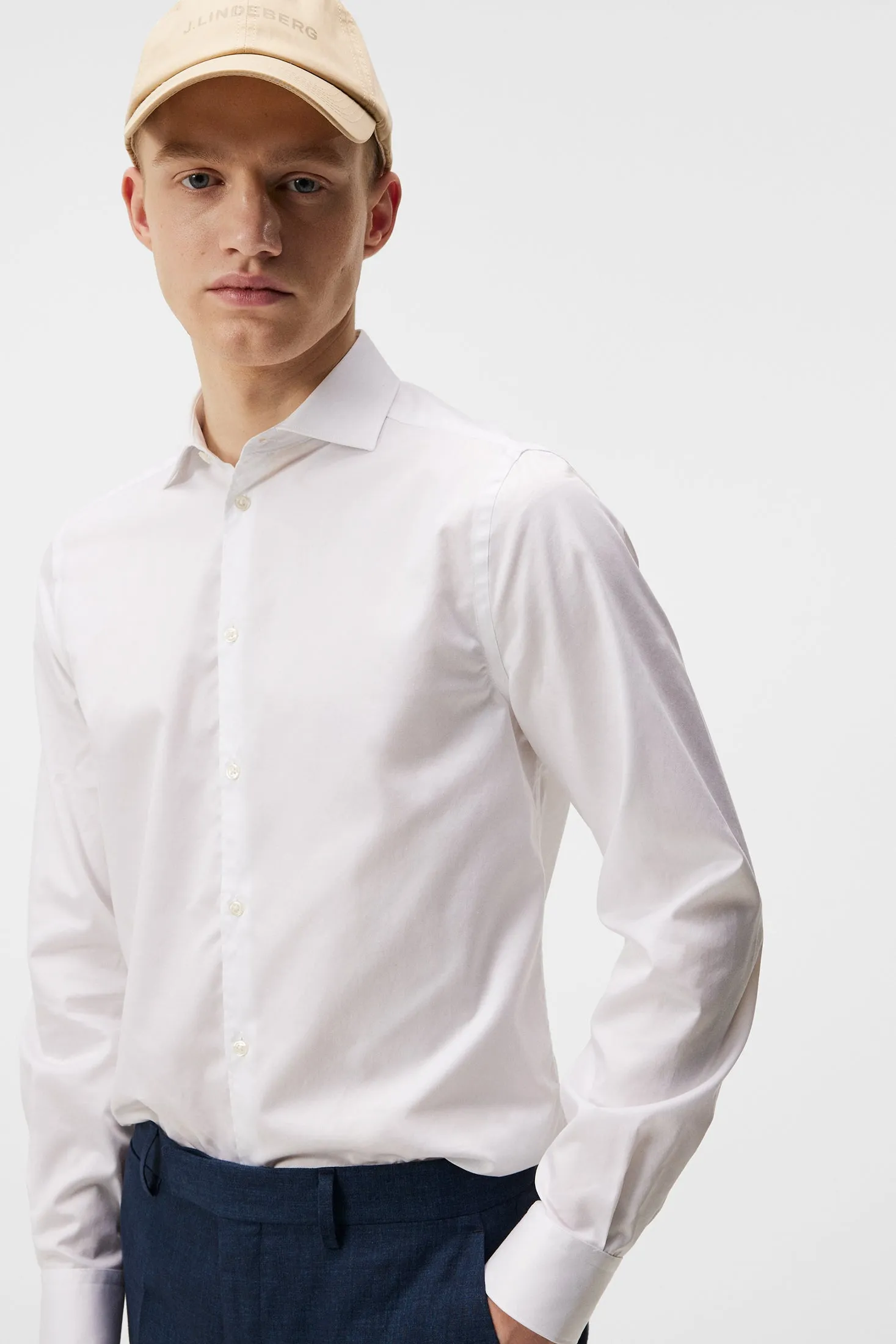 Non-iron Twill Superslim Shirt / White sold by J. Lindeberg product image thumbnail 5