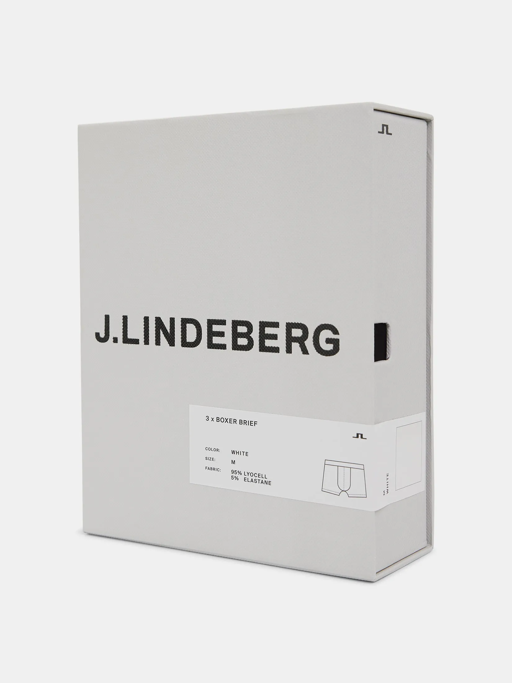 Bridge Lyocell Boxer / White sold by J. Lindeberg