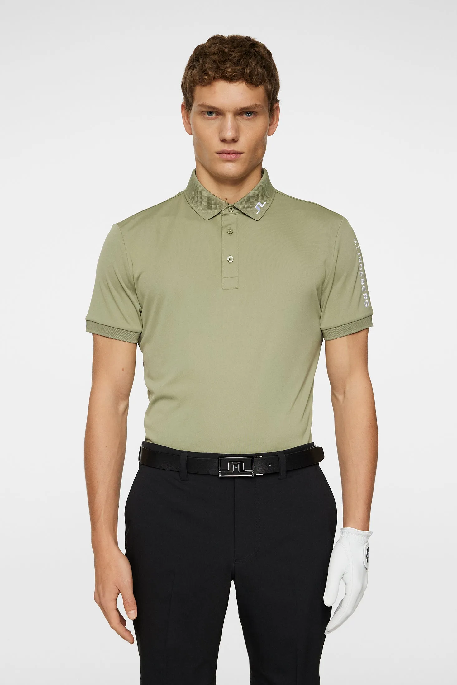 Tour Tech Polo / Oil Green sold by J. Lindeberg product image thumbnail 2
