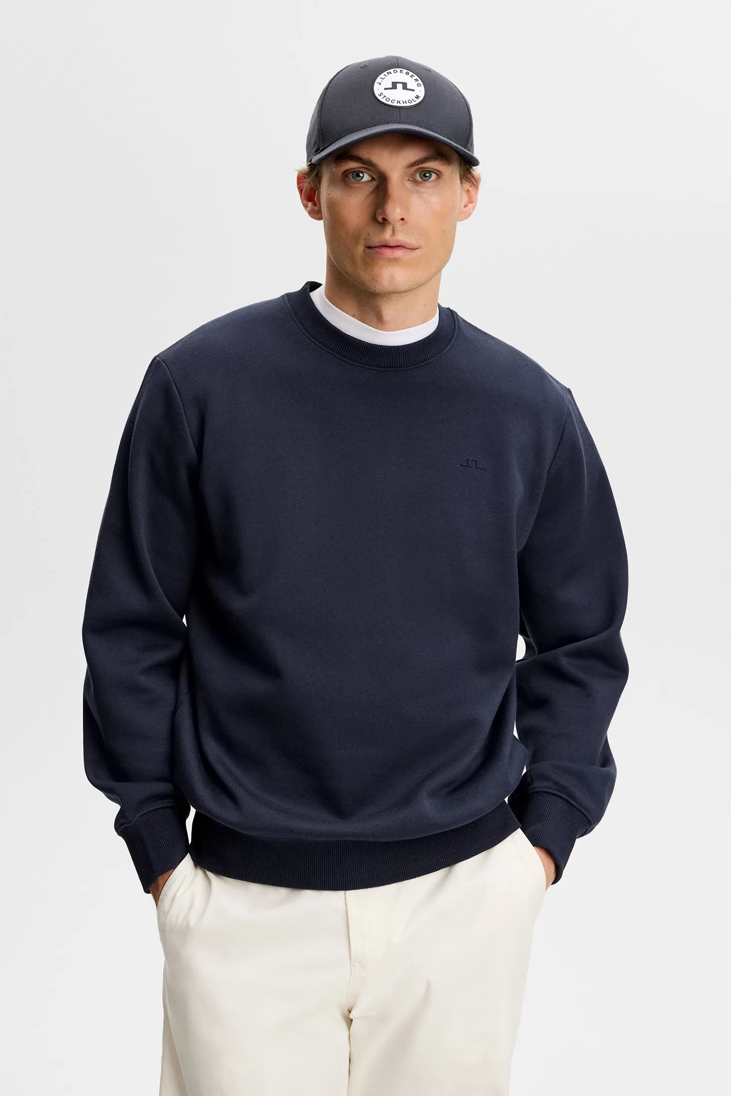 Alpha Crew Neck / JL Navy sold by J. Lindeberg product image thumbnail 3