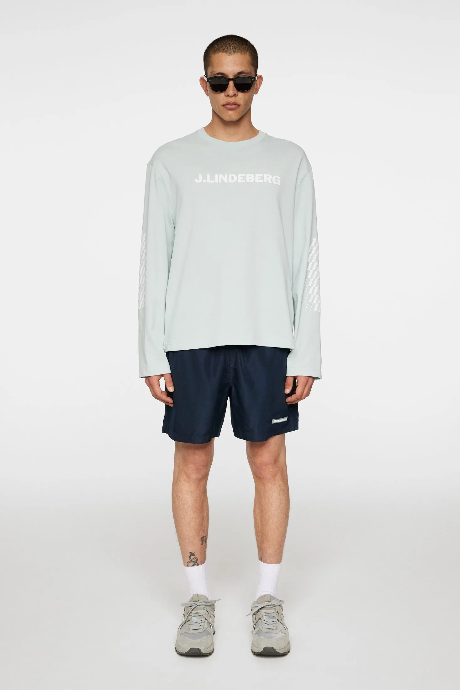 Walsh LS Print T-shirt / Winter Sky sold by J. Lindeberg product image thumbnail 5