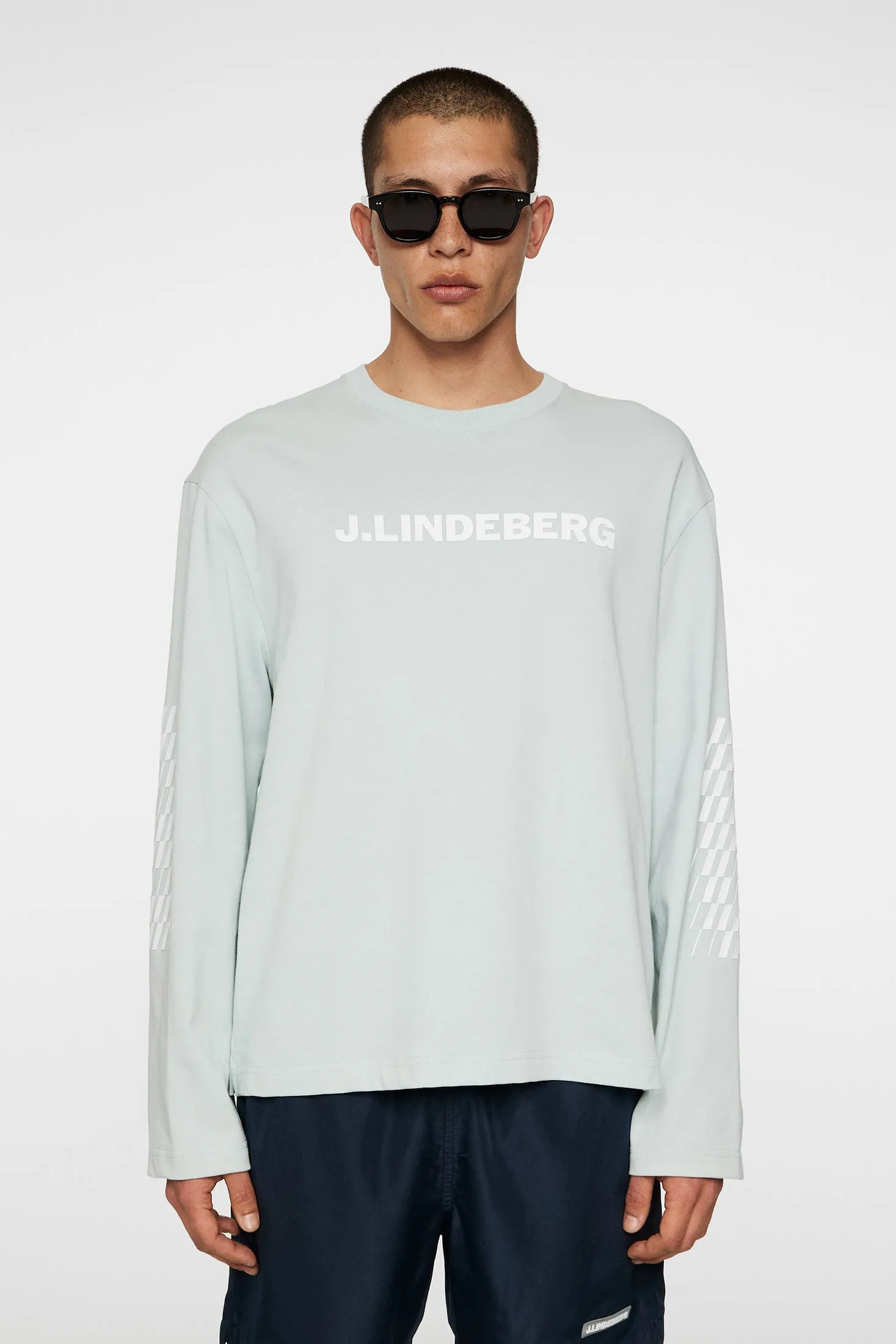 Walsh LS Print T-shirt / Winter Sky sold by J. Lindeberg product image thumbnail 3