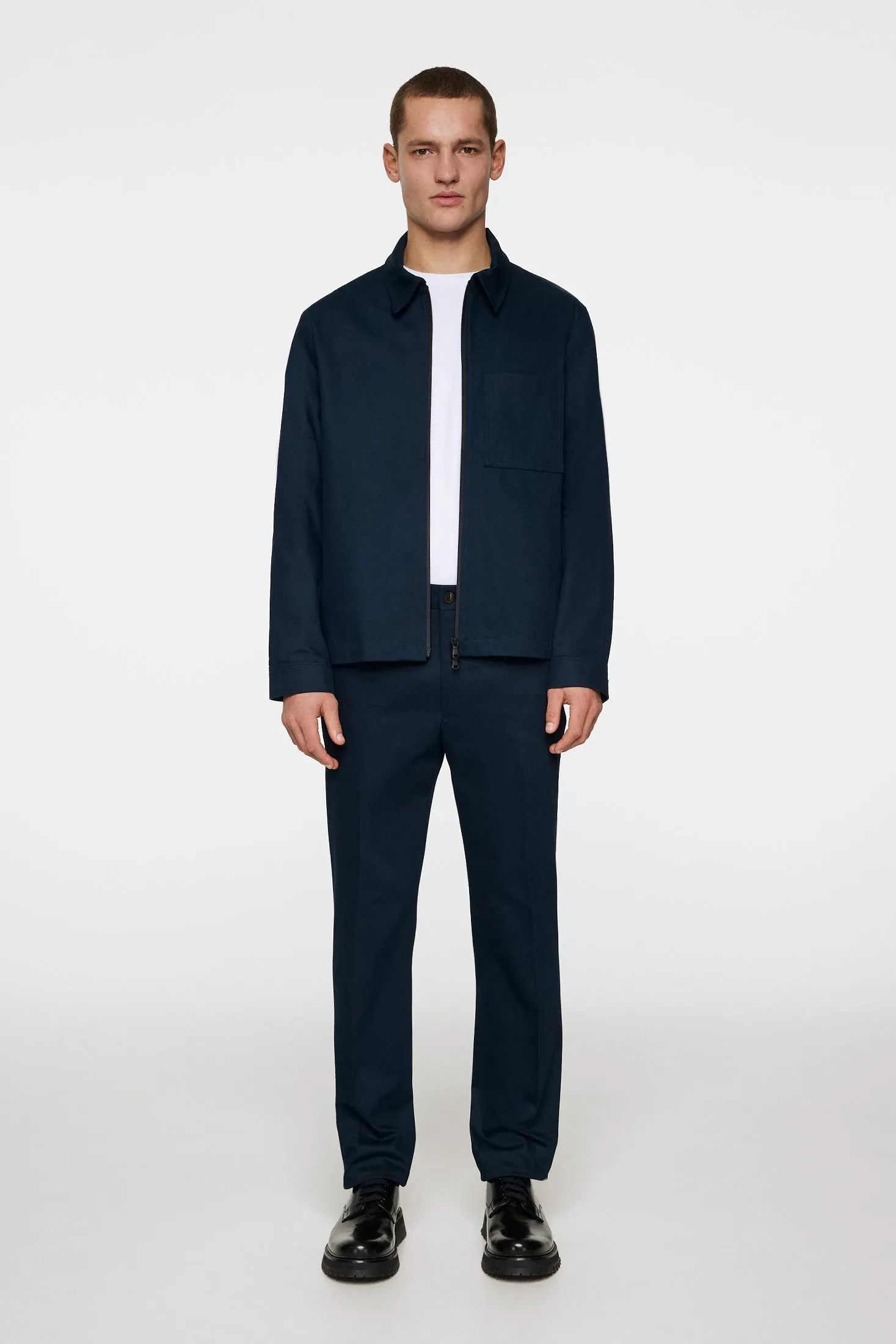 Julius Cotton Twill Overshirt / JL Navy sold by J. Lindeberg product image thumbnail 4
