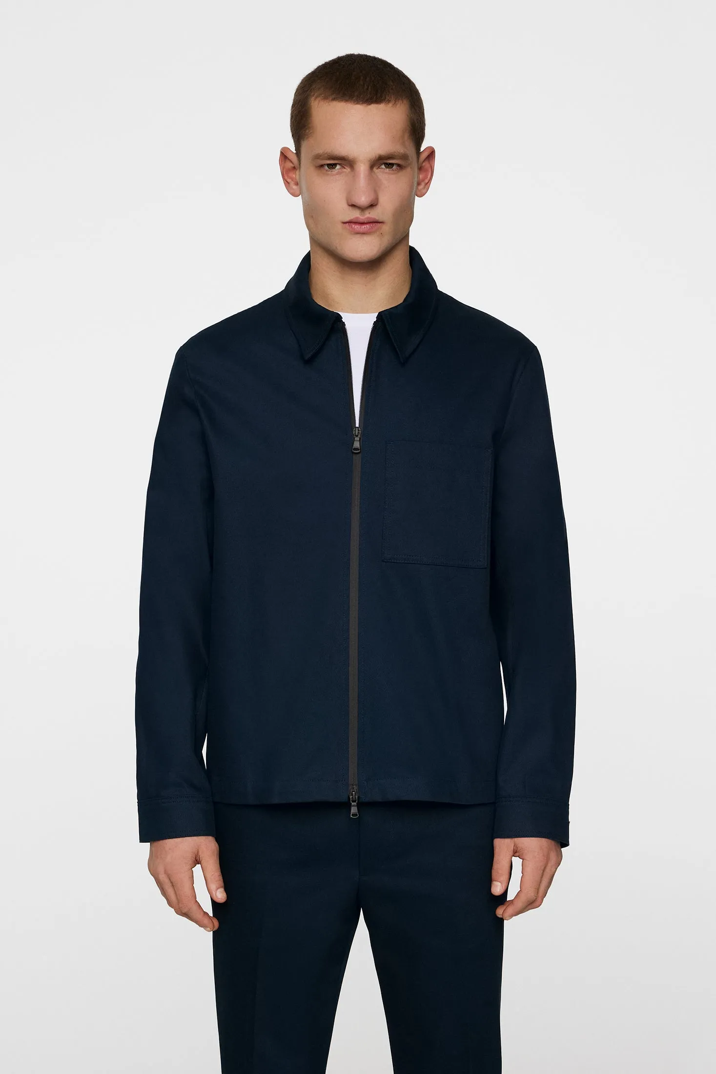 Julius Cotton Twill Overshirt / JL Navy sold by J. Lindeberg product image thumbnail 2