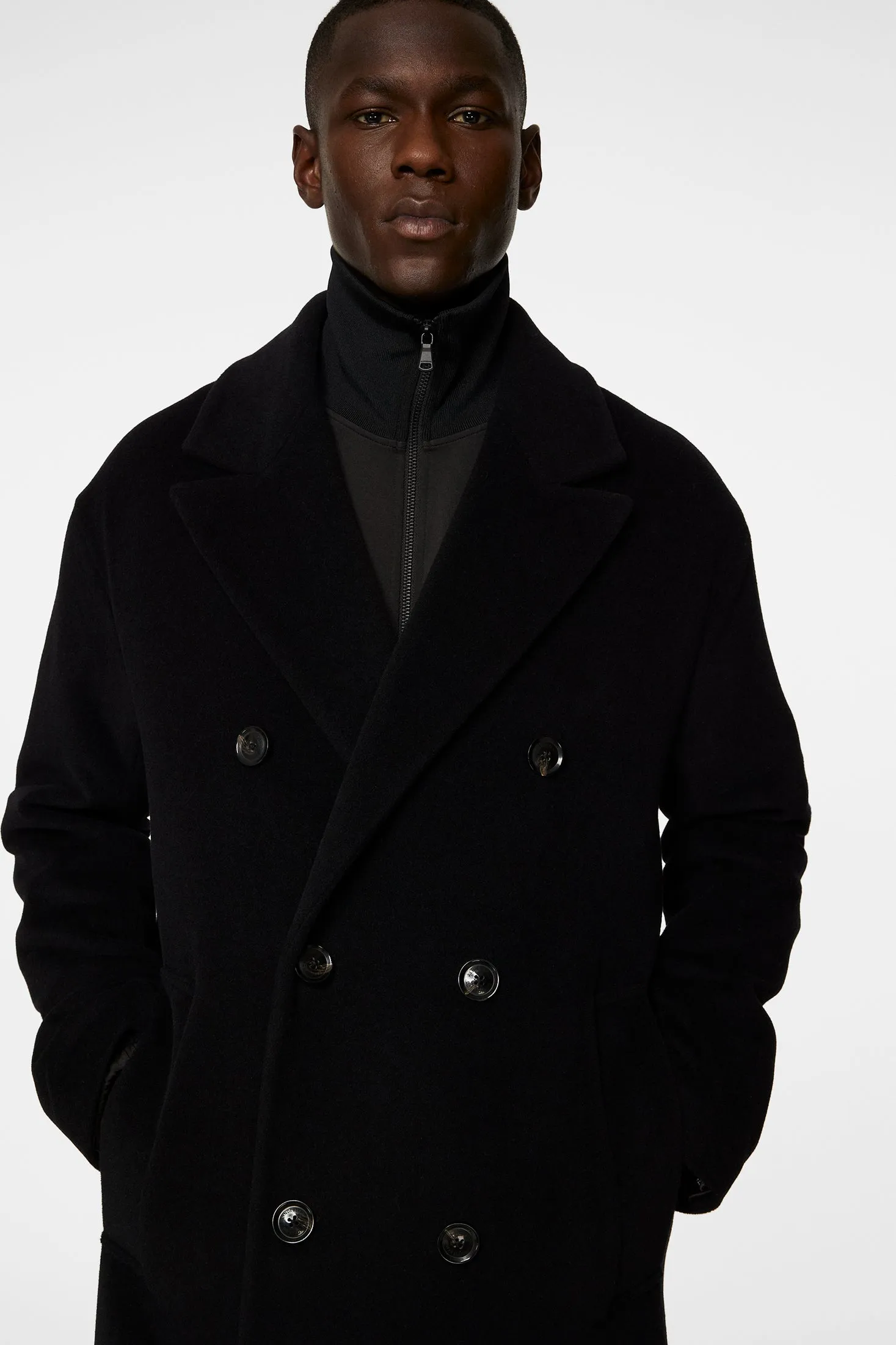 Willy Wool Coat / Black sold by J. Lindeberg product image thumbnail 5