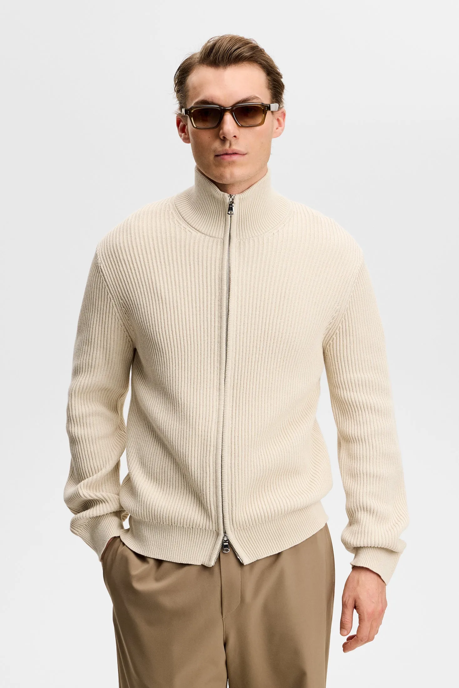 Alexis Full Zip Cardigan / Moonbeam sold by J. Lindeberg product image thumbnail 2