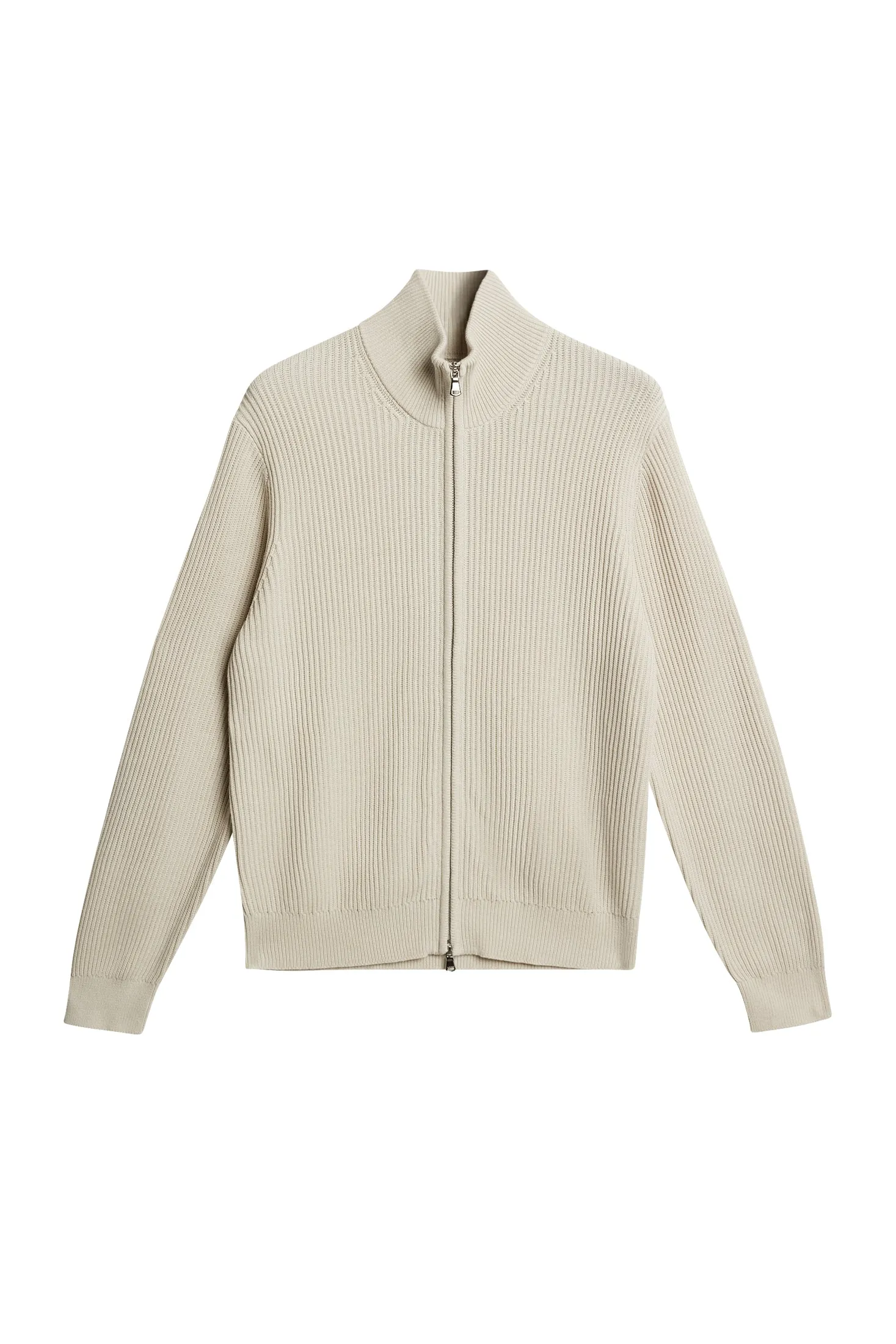 Alexis Full Zip Cardigan / Moonbeam sold by J. Lindeberg
