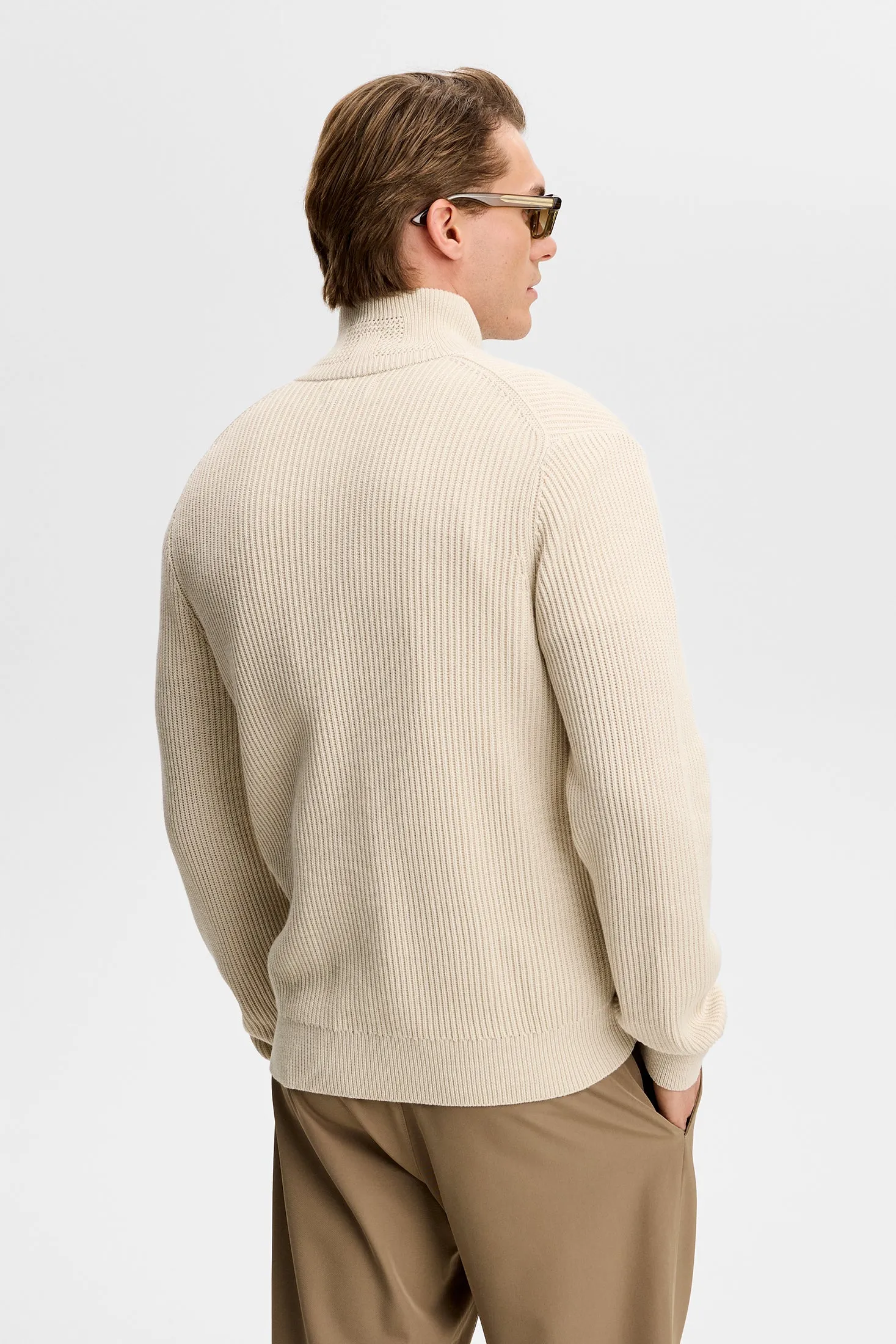 Alexis Full Zip Cardigan / Moonbeam sold by J. Lindeberg product image thumbnail 3