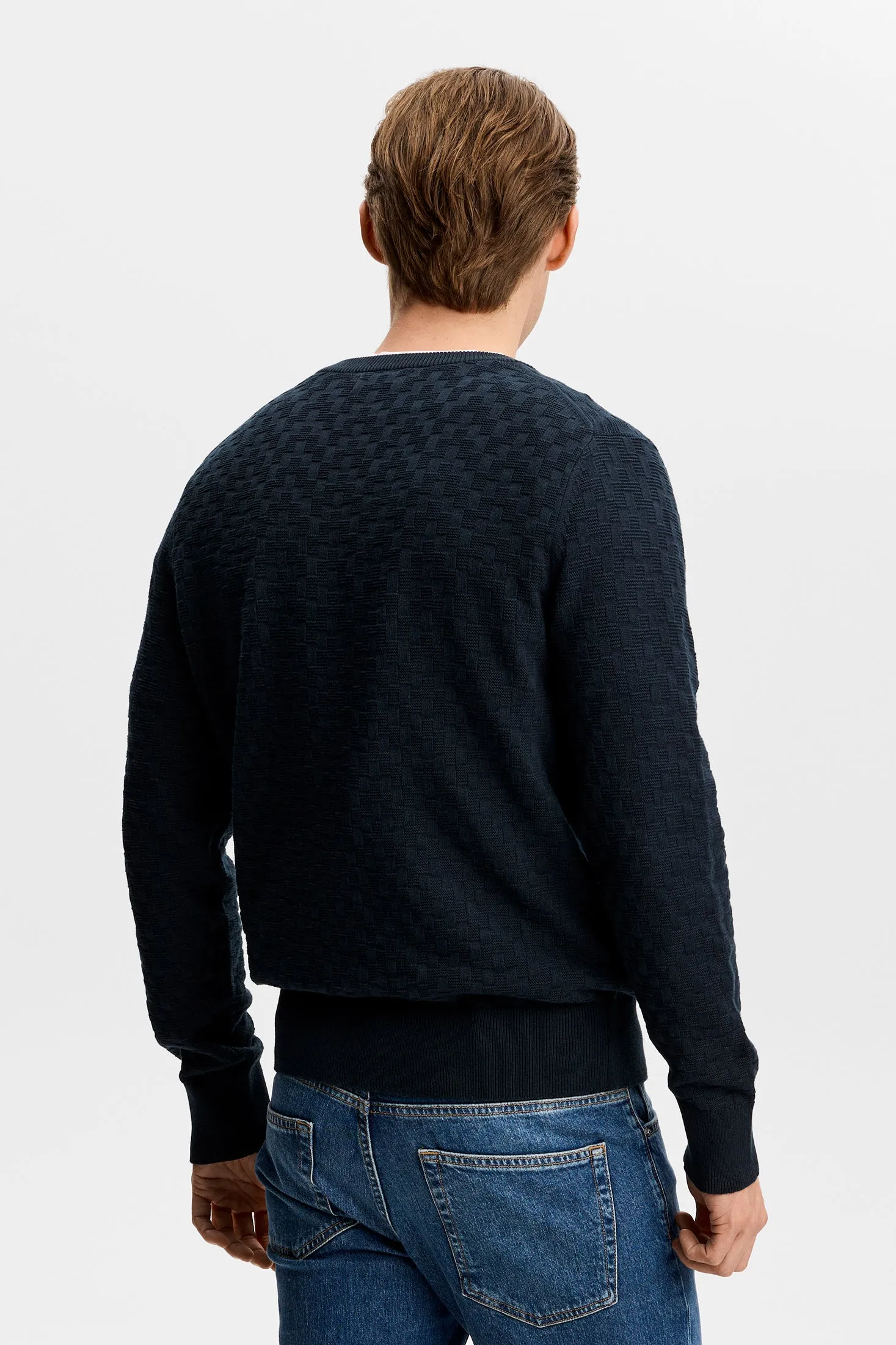 Arthur Knit Org Cotton / JL Navy sold by J. Lindeberg product image thumbnail 3