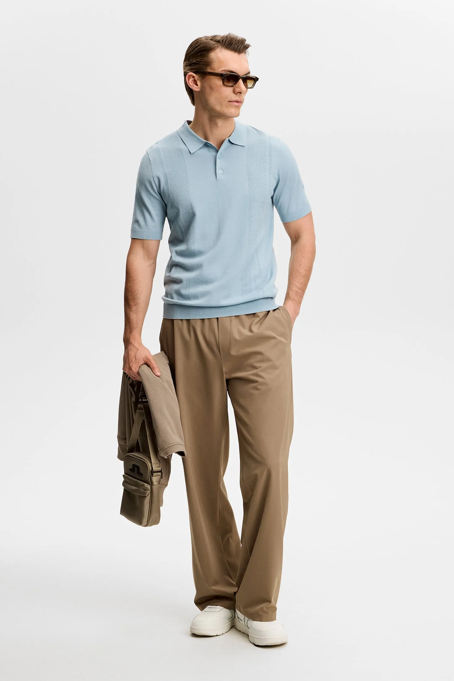 Reymond Seasonal Knit Polo / Forget-Me-Not sold by J. Lindeberg product image thumbnail 4