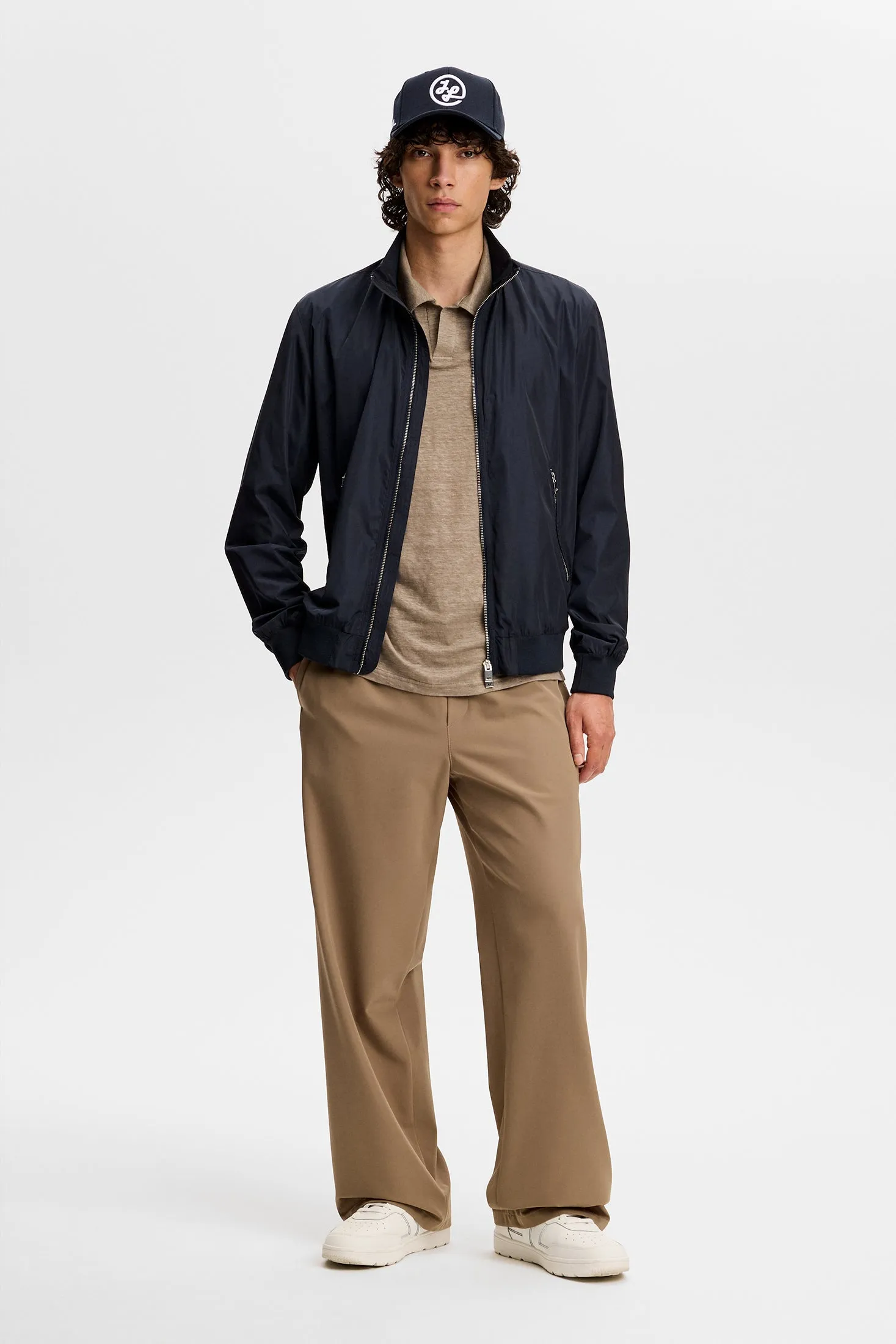 Roy Linen Polo / Brindle sold by J. Lindeberg product image thumbnail 4