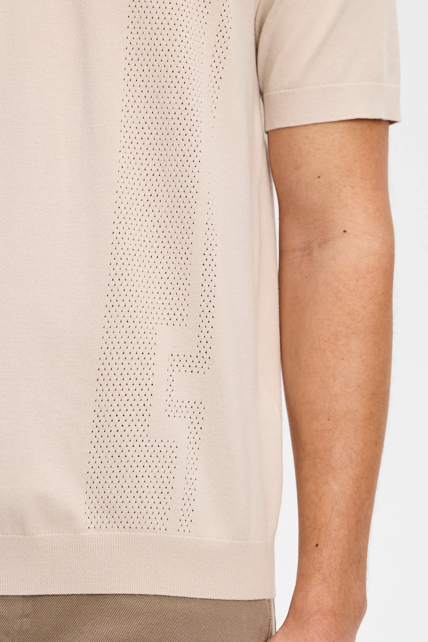 Reymond Seasonal Knit Polo / Moonbeam sold by J. Lindeberg product image thumbnail 5