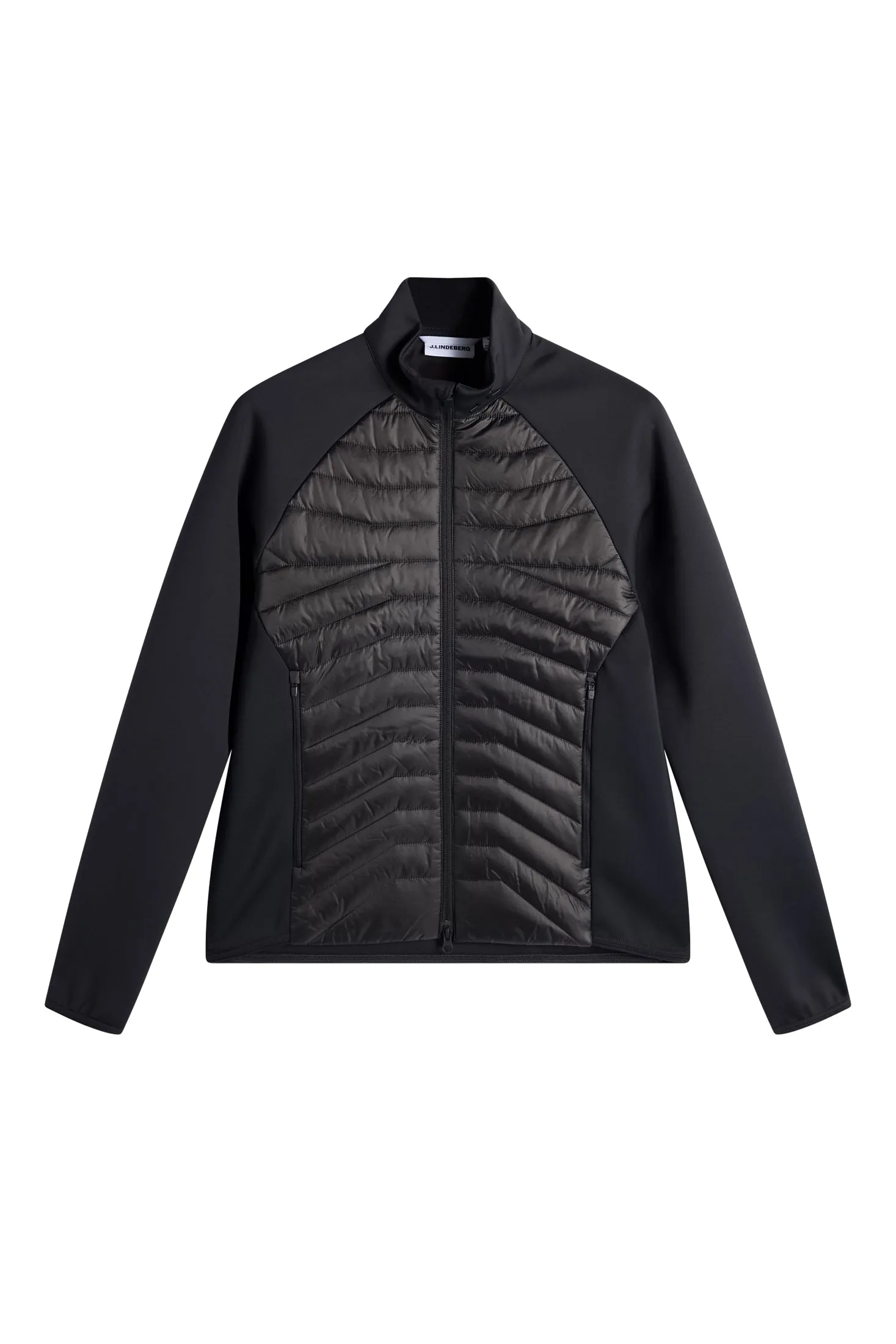 Heyden Quilt Hybrid Jacket / Black sold by J. Lindeberg