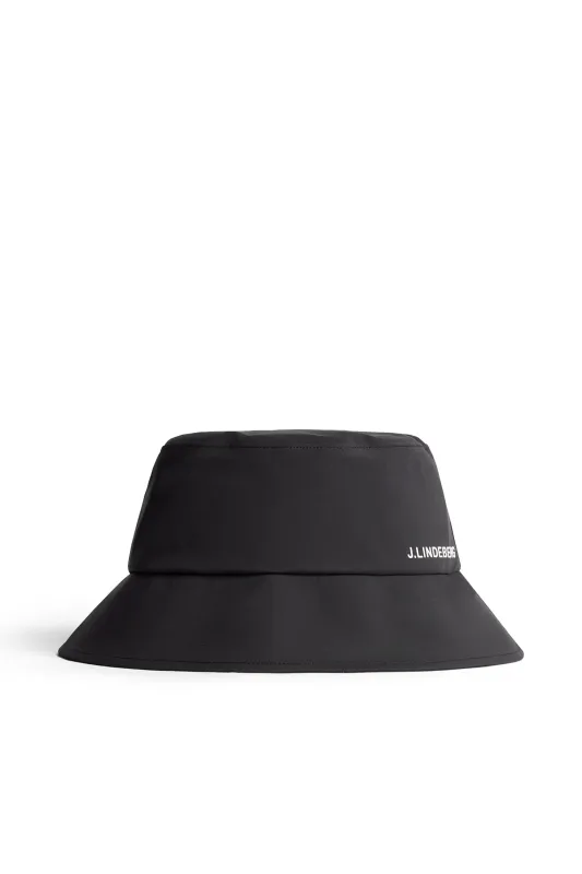 Sandy Rain Bucket Hat / Black sold by J. Lindeberg