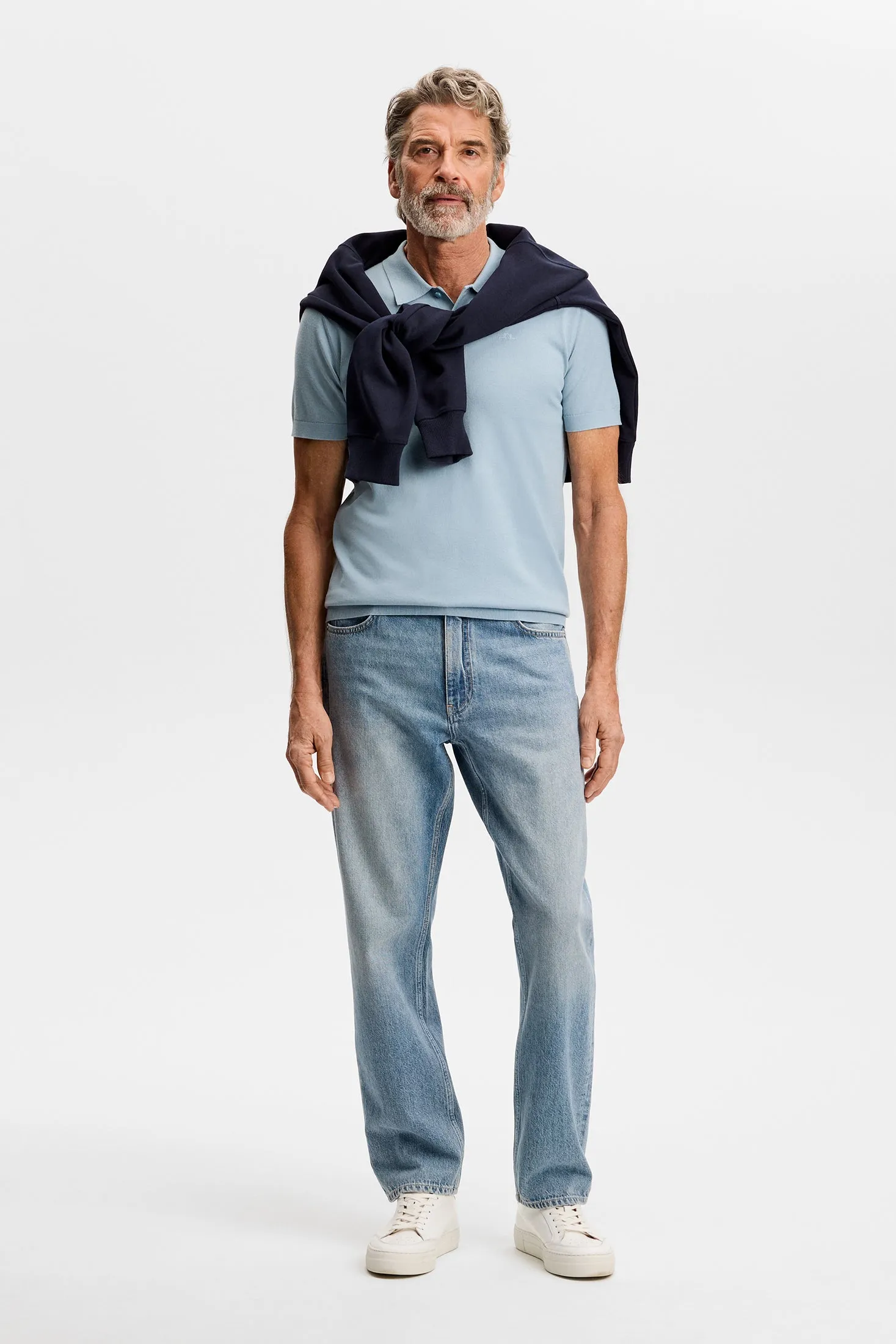 Ridge Knitted Polo / Forget-Me-Not sold by J. Lindeberg product image thumbnail 4