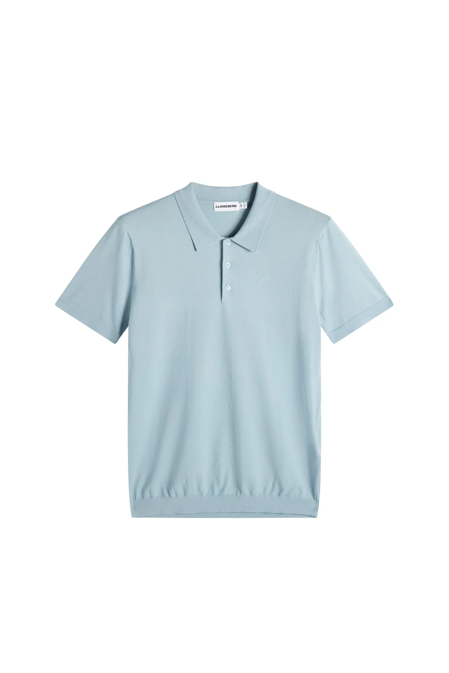 Ridge Knitted Polo / Forget-Me-Not sold by J. Lindeberg