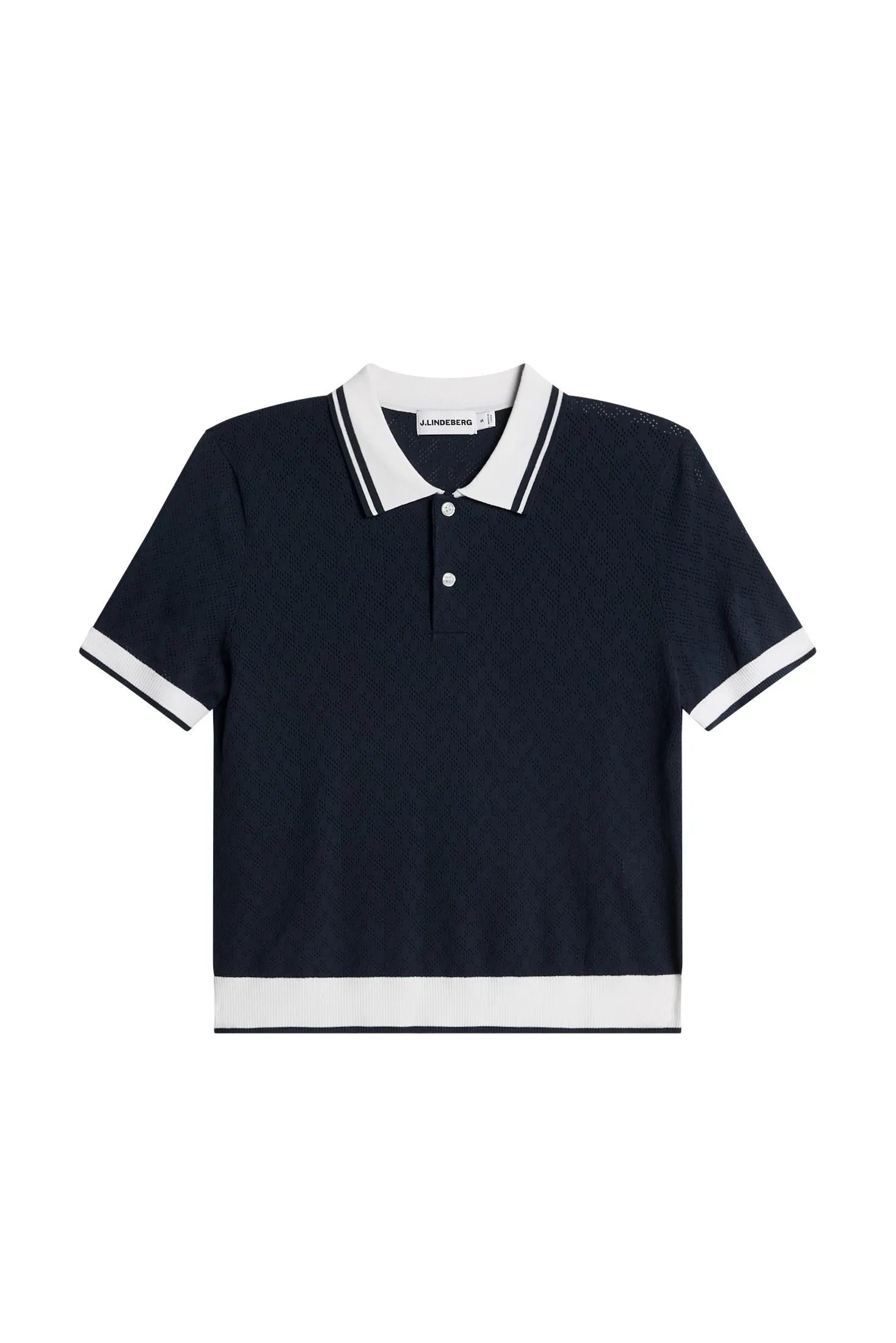 Polly Pointelle Polo / JL Navy sold by J. Lindeberg