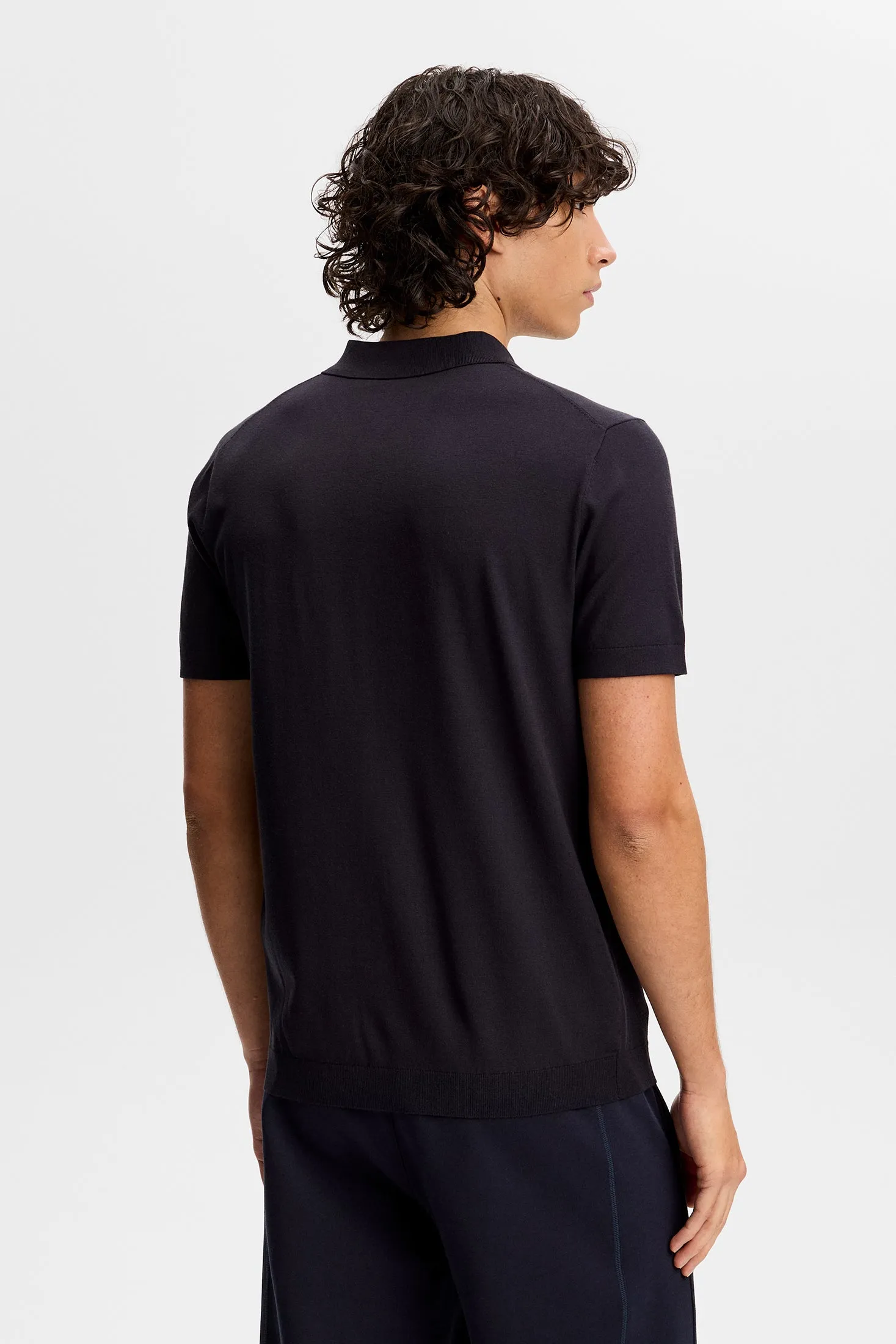 Ridge Knitted Polo / JL Navy sold by J. Lindeberg product image thumbnail 3