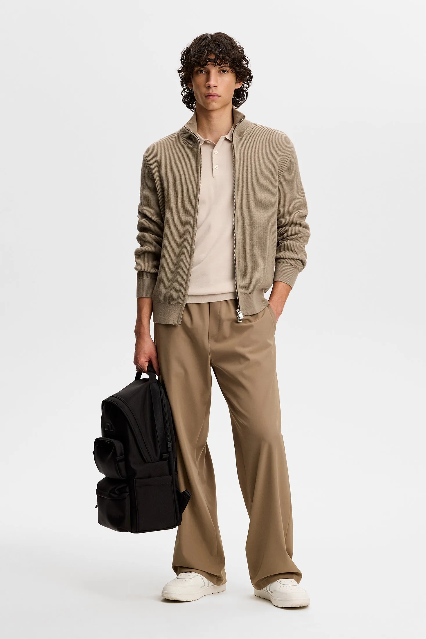 Ridge Knitted Polo / Moonbeam sold by J. Lindeberg product image thumbnail 4