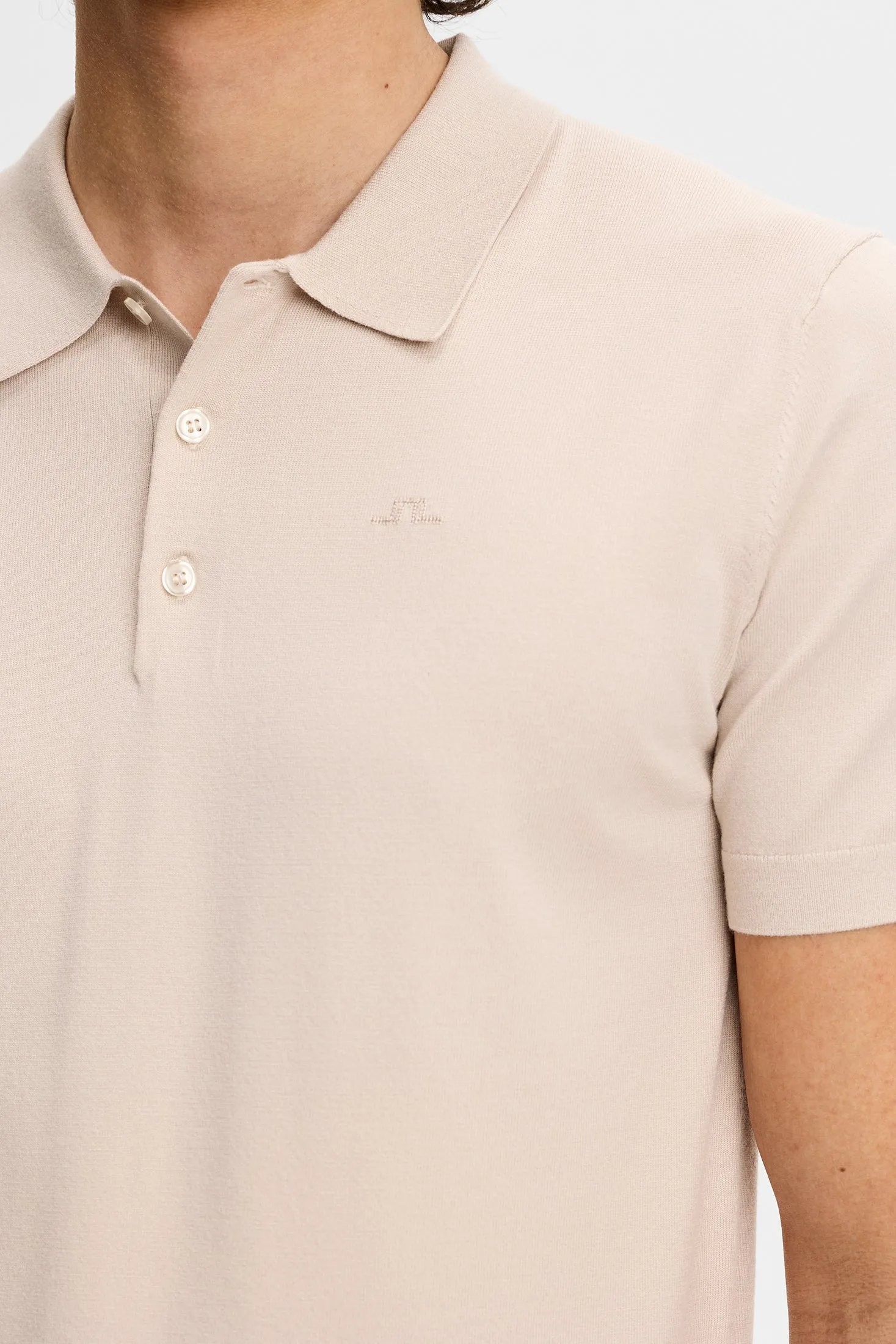Ridge Knitted Polo / Moonbeam sold by J. Lindeberg product image thumbnail 5