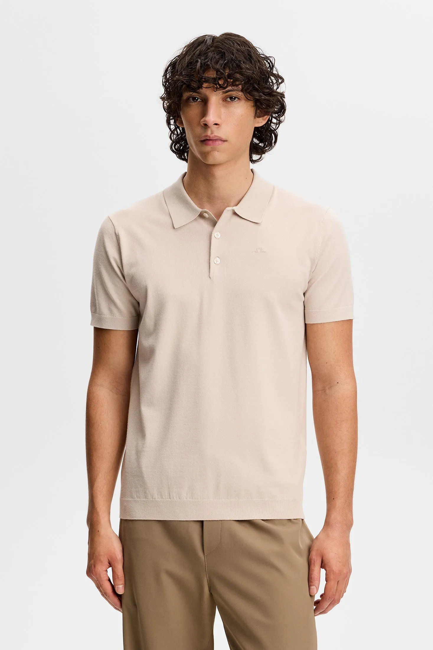 Ridge Knitted Polo / Moonbeam sold by J. Lindeberg product image thumbnail 2